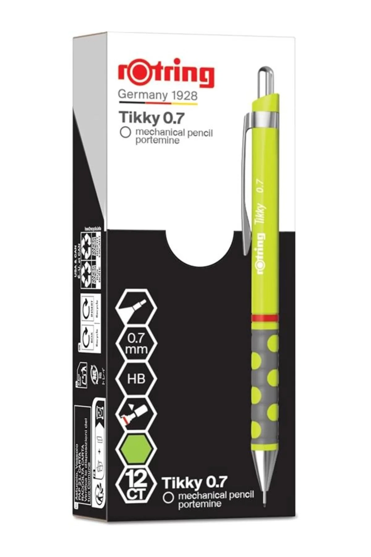 TIKKY Mekanik Kurşun Kalem, Limon Yeşili 0.7 mm