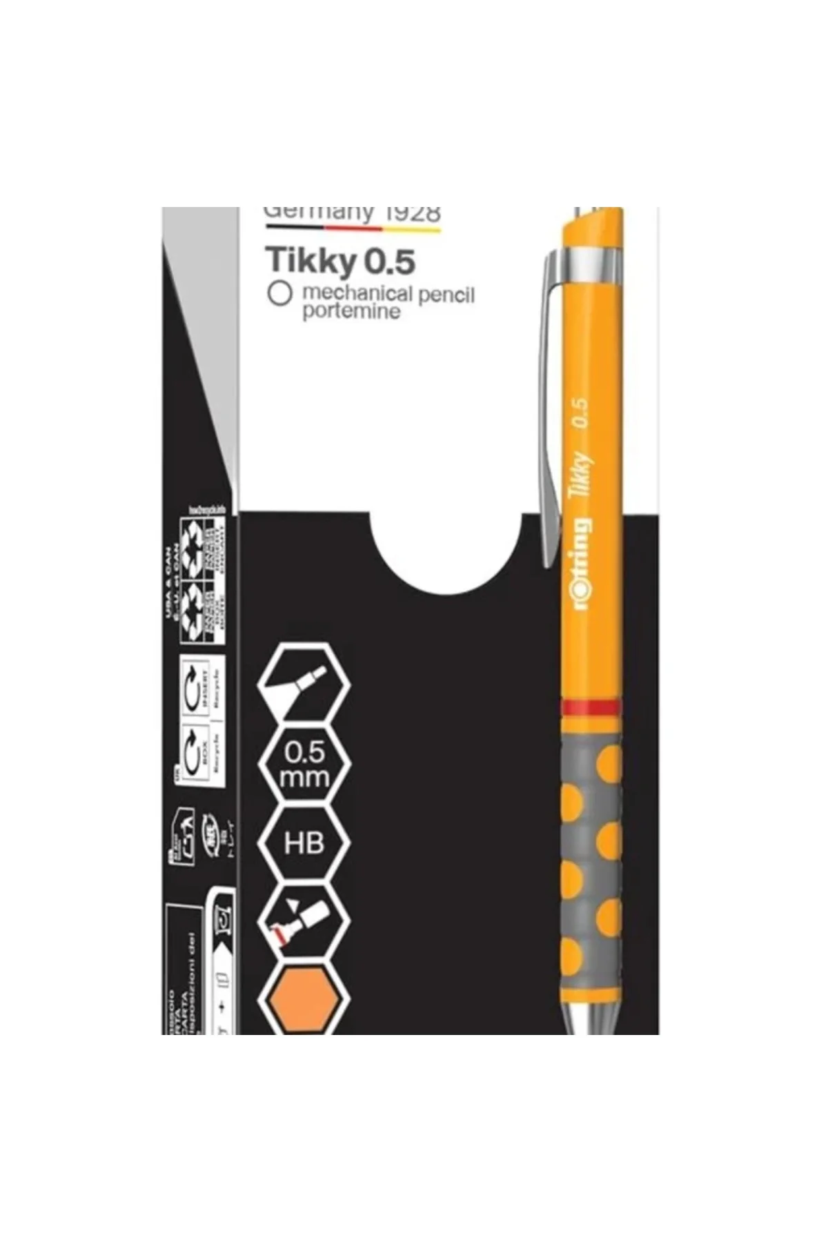 TIKKY Mekanik Kurşun Kalem, Turuncu 0.5 mm