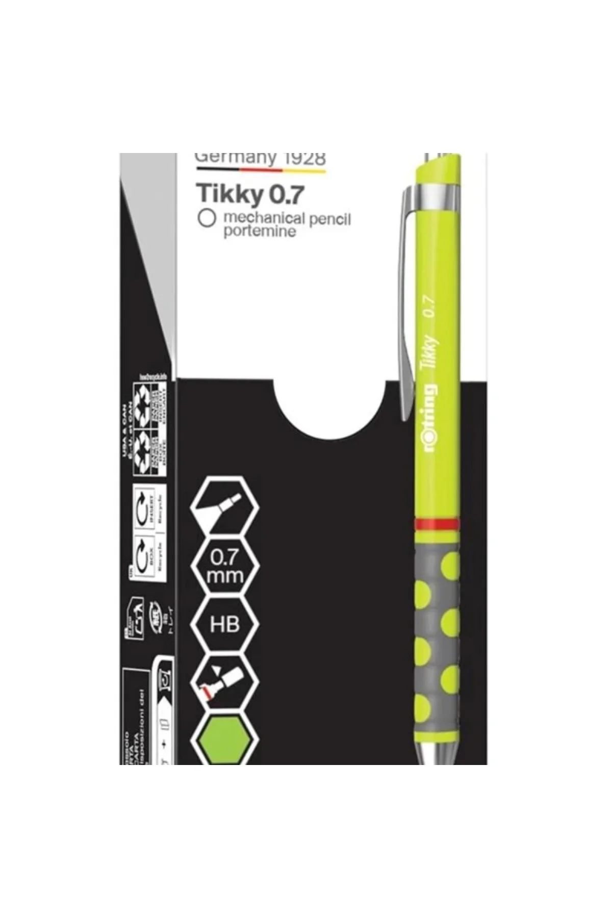 TIKKY Mekanik Kurşun Kalem, Limon Yeşili 0.7 mm