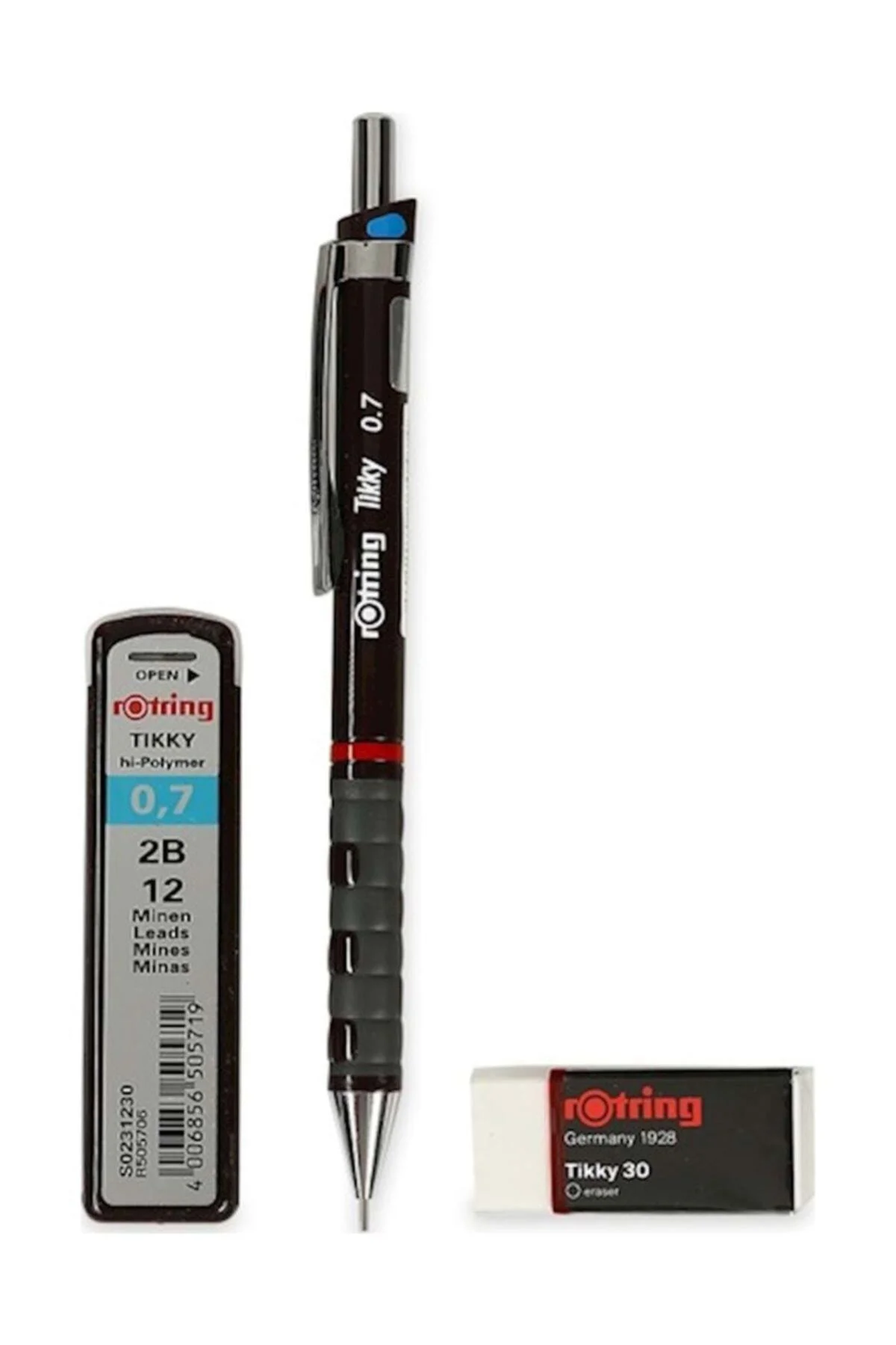 Tikky Okul Seti 0.7 Mm Bordo Versatil Kalem Silgi Uç