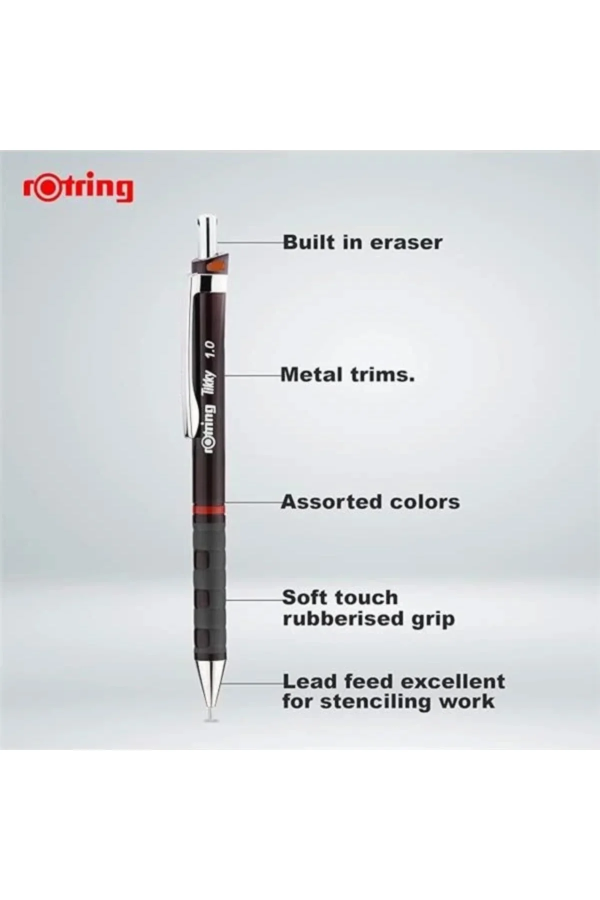 Tikky Versatil, Uçlu Kalem 1.0 Mm, Bordo 2Li Paket
