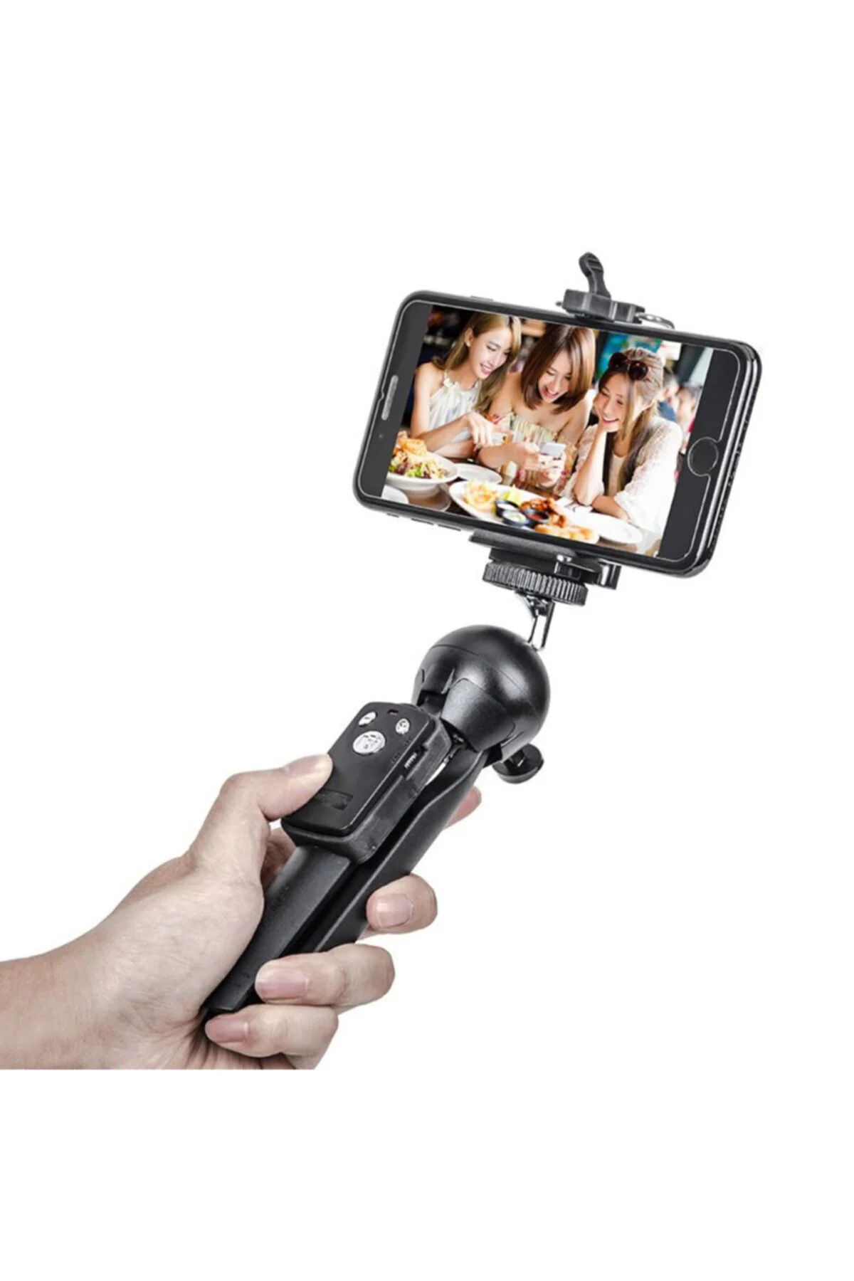 Tiktok Kollu Masa Mini Tripodu 25cm Bluetooth Kumanda Dslr Cep Telefonu