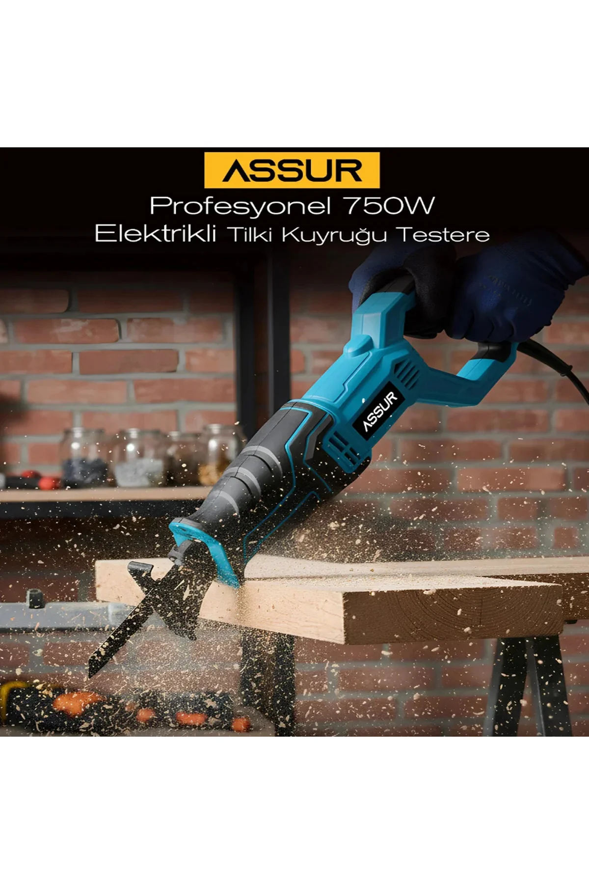Tilki Kuyruğu Elektrikli Testere 230V 0-2800 RPM