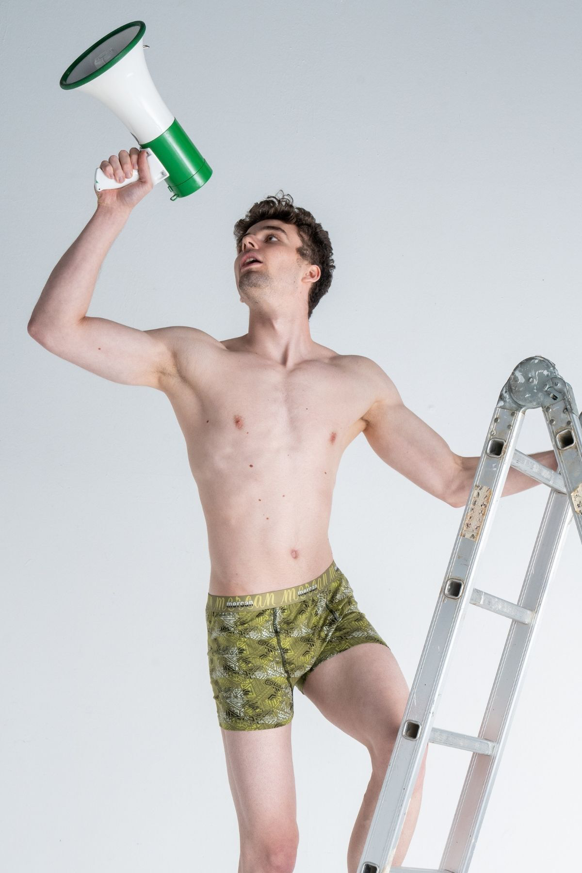 Mercan Tılsım Desenli Likralı Pamuklu Esnek Erkek Baskılı Boxer