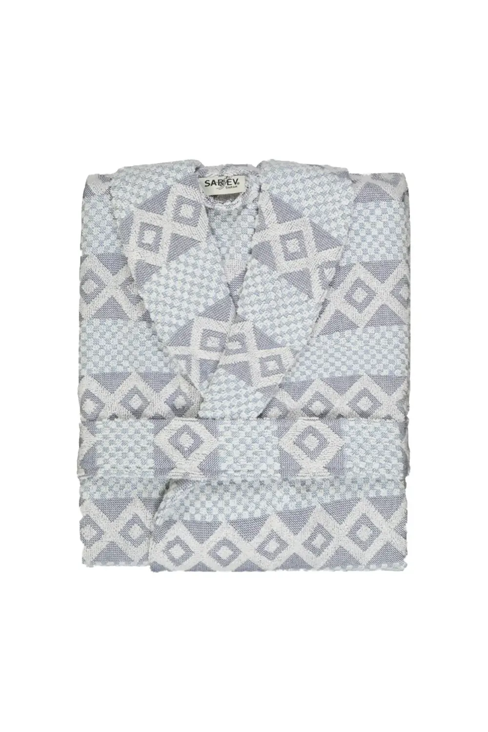 Sarev Tily Mavi "Large" Beden Pamuklu Bornoz