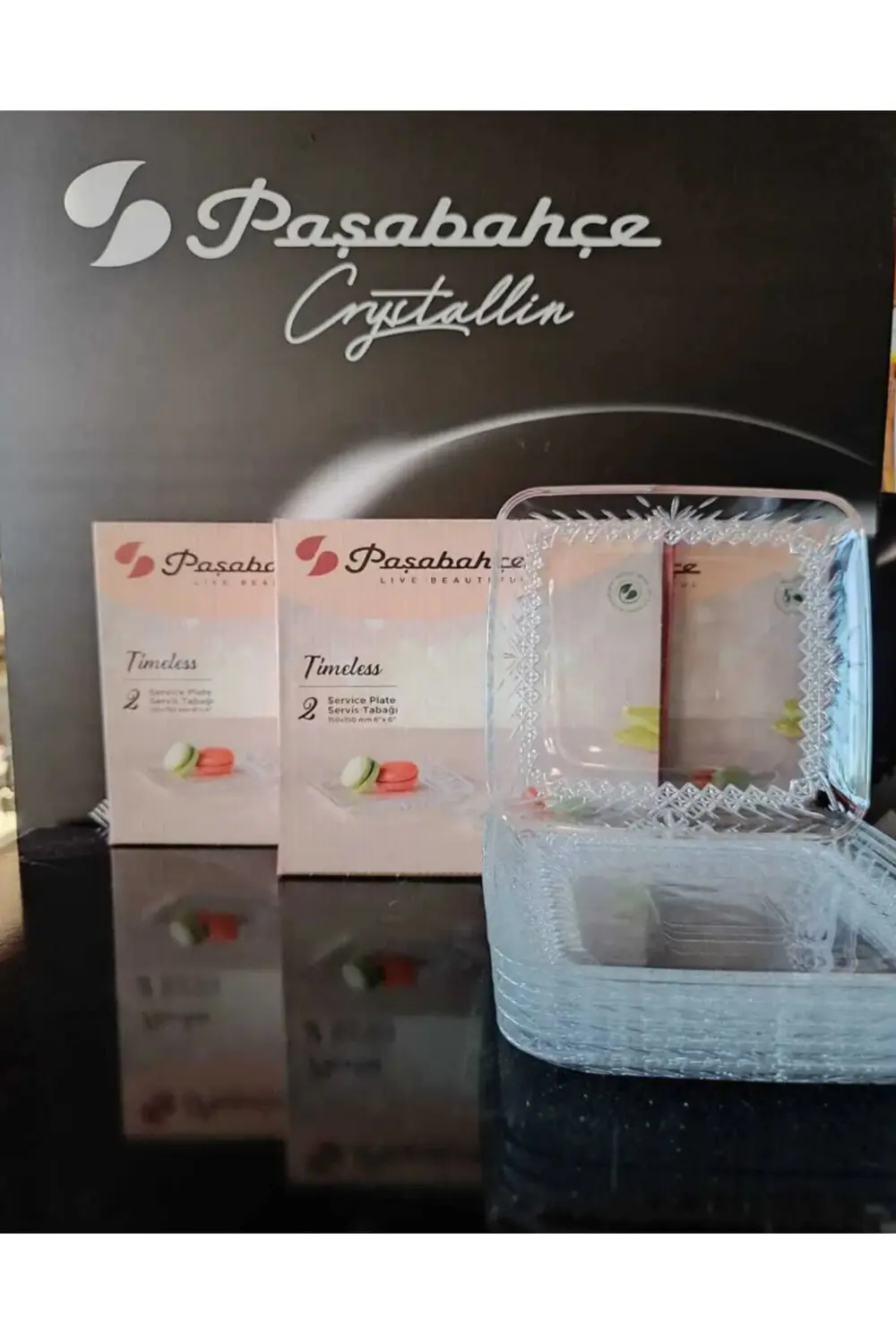timeless 2’li tatlı tabağı