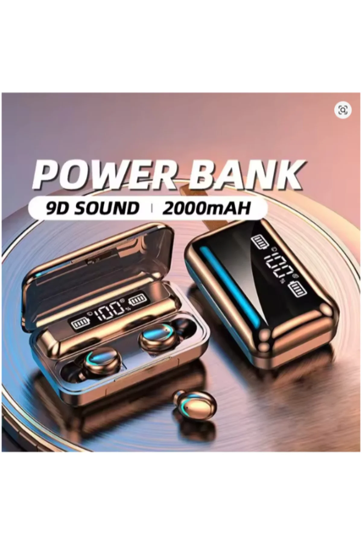 Time&Tech F9-5 2000 MAH POWERBANKLI LED GÖSTERGGELİ PUPG OYUNCU KULAKLIĞI