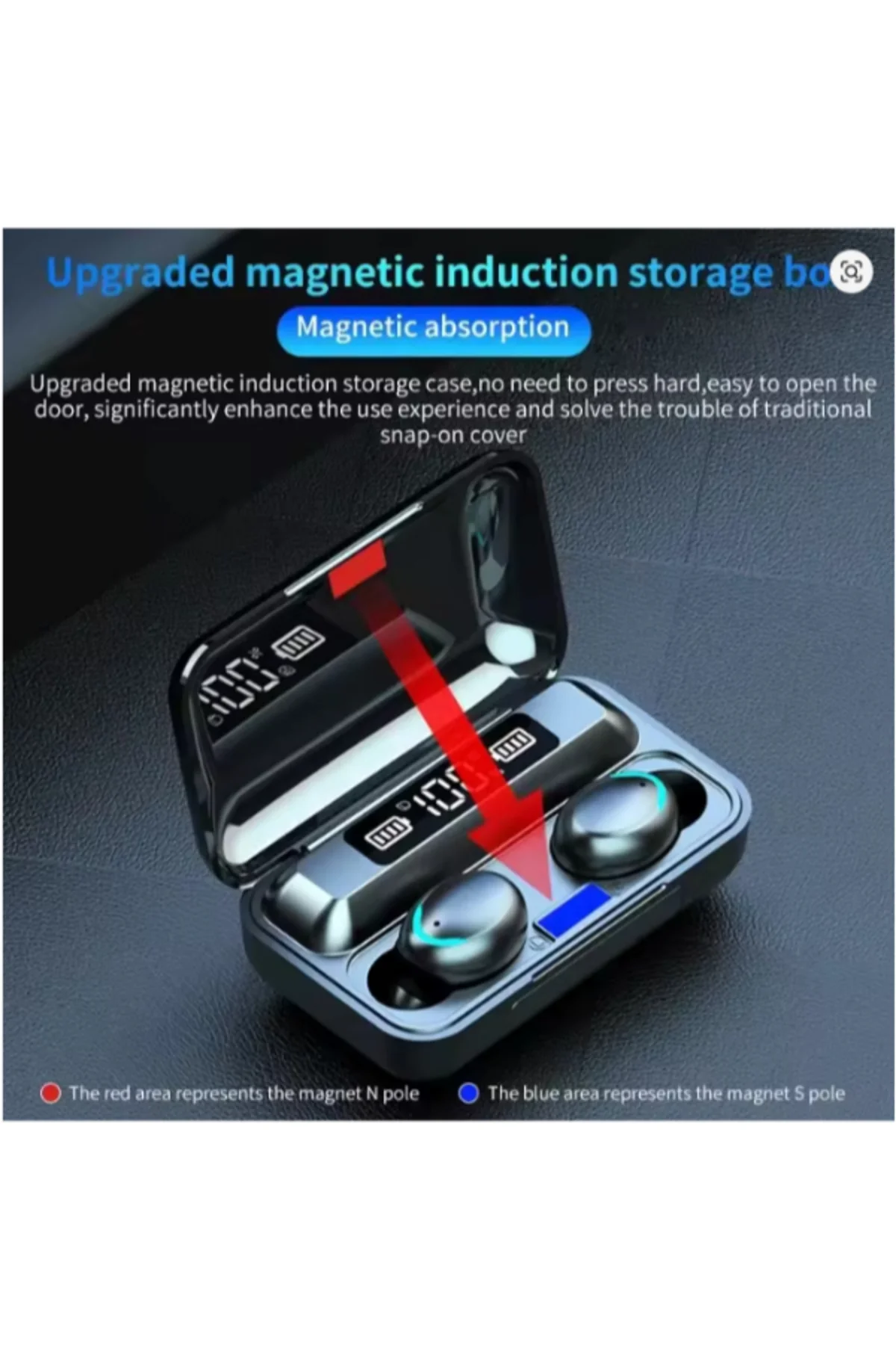 Time&Tech F9-5 2000 MAH POWERBANKLI LED GÖSTERGGELİ PUPG OYUNCU KULAKLIĞI