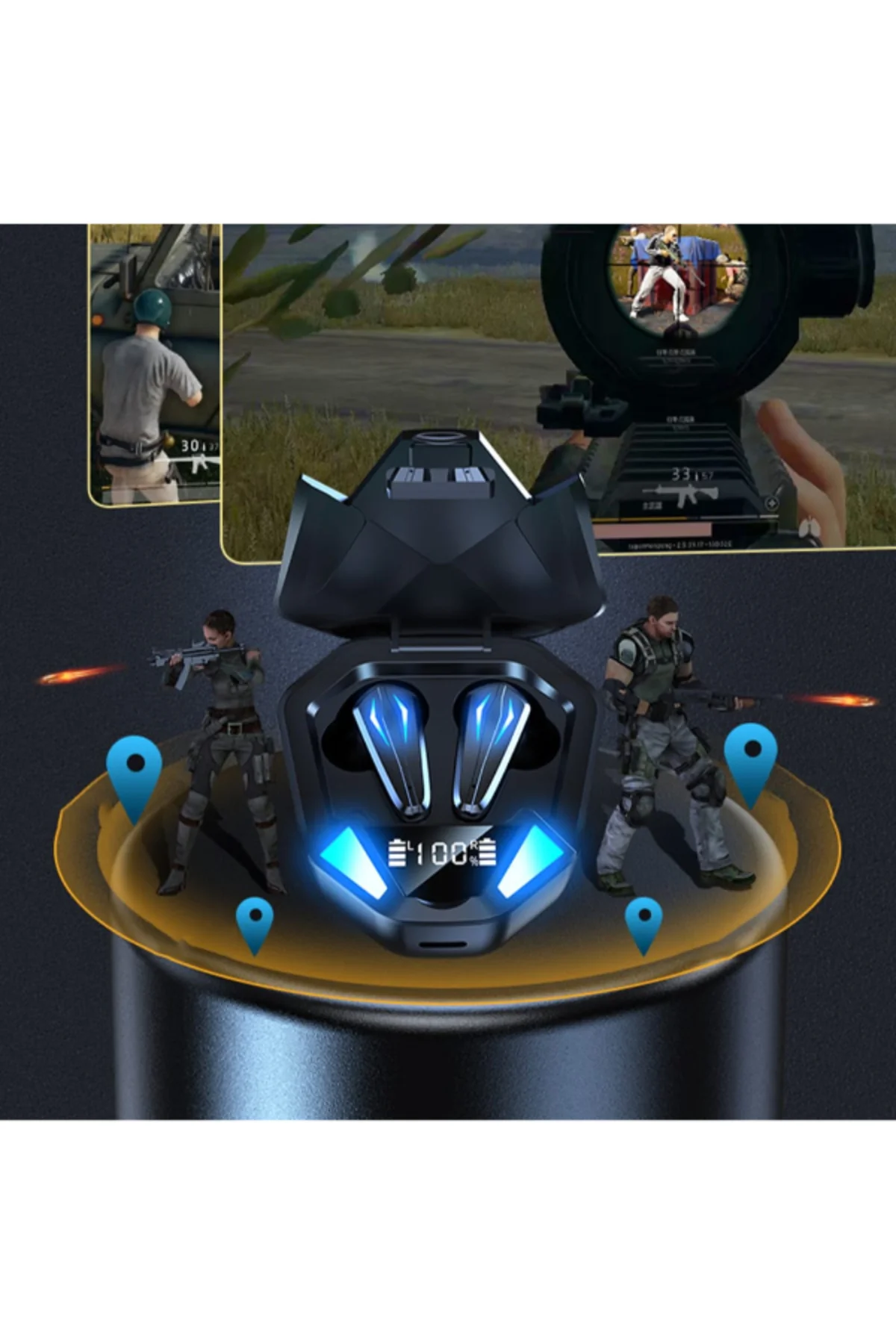 Time&Tech X6 5.1 Bluetooth Rgb 280H Pubg Gaming Oyuncu Kulaklığı led göstergesiz model