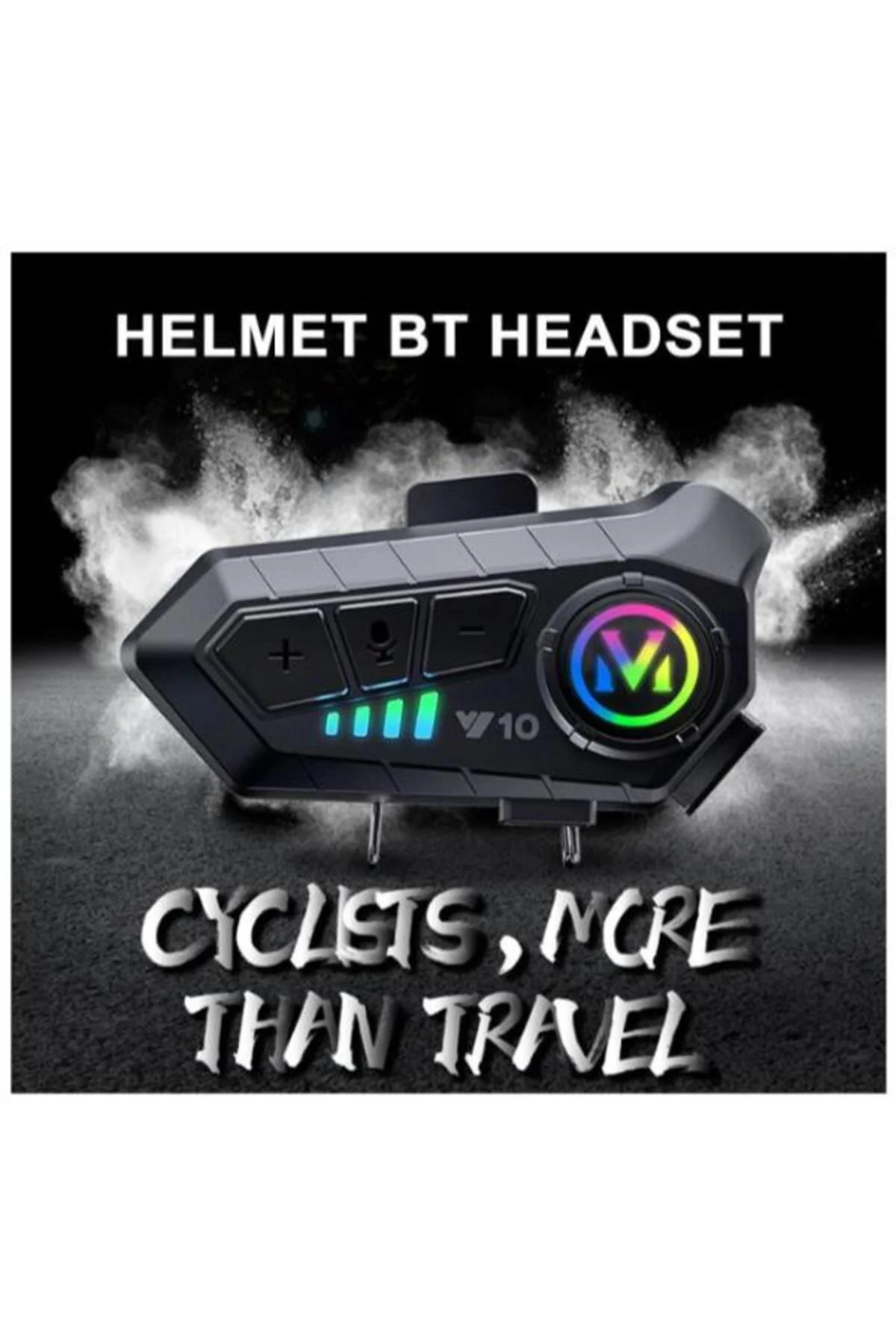 Time&Tech Y10 Motosiklet BT5.3 Çeşitli Kasklarla Uyumlu İnterkom 