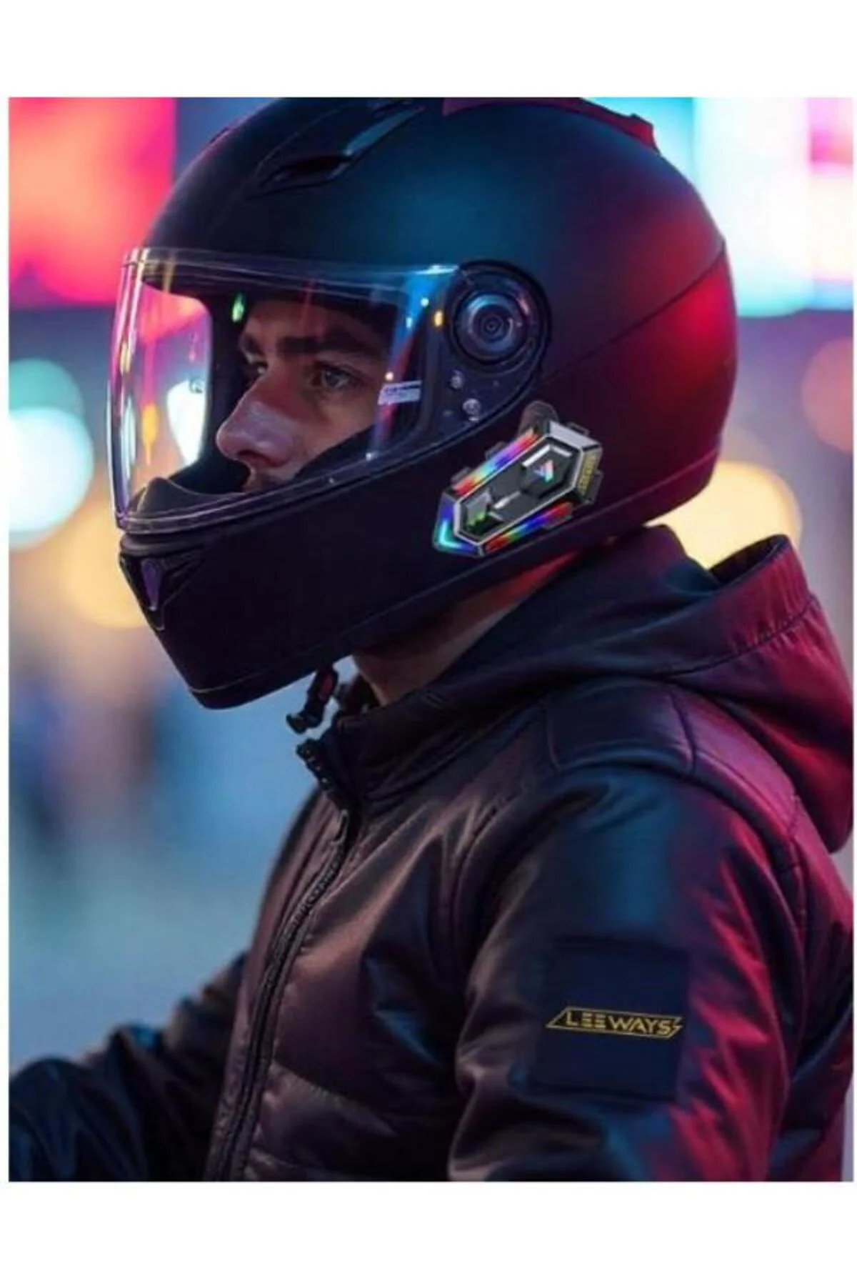 Time&Tech Y20 RGB Kask ıntercomu Kask İçin Bluetooth Kulaklık