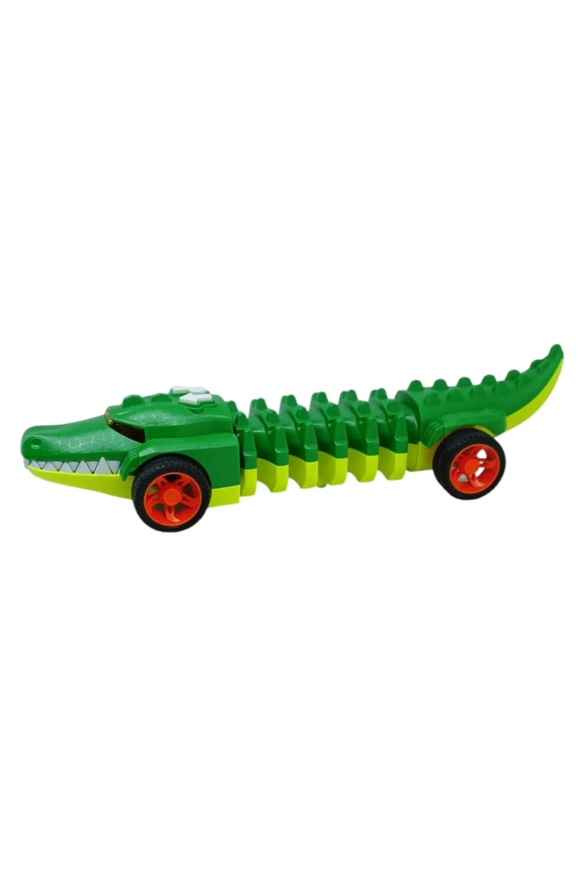 Timsah Araba - Otomatik Hareketli Sesli Işıklı 32 cm - Yeşil Timsah - 1 ADET
