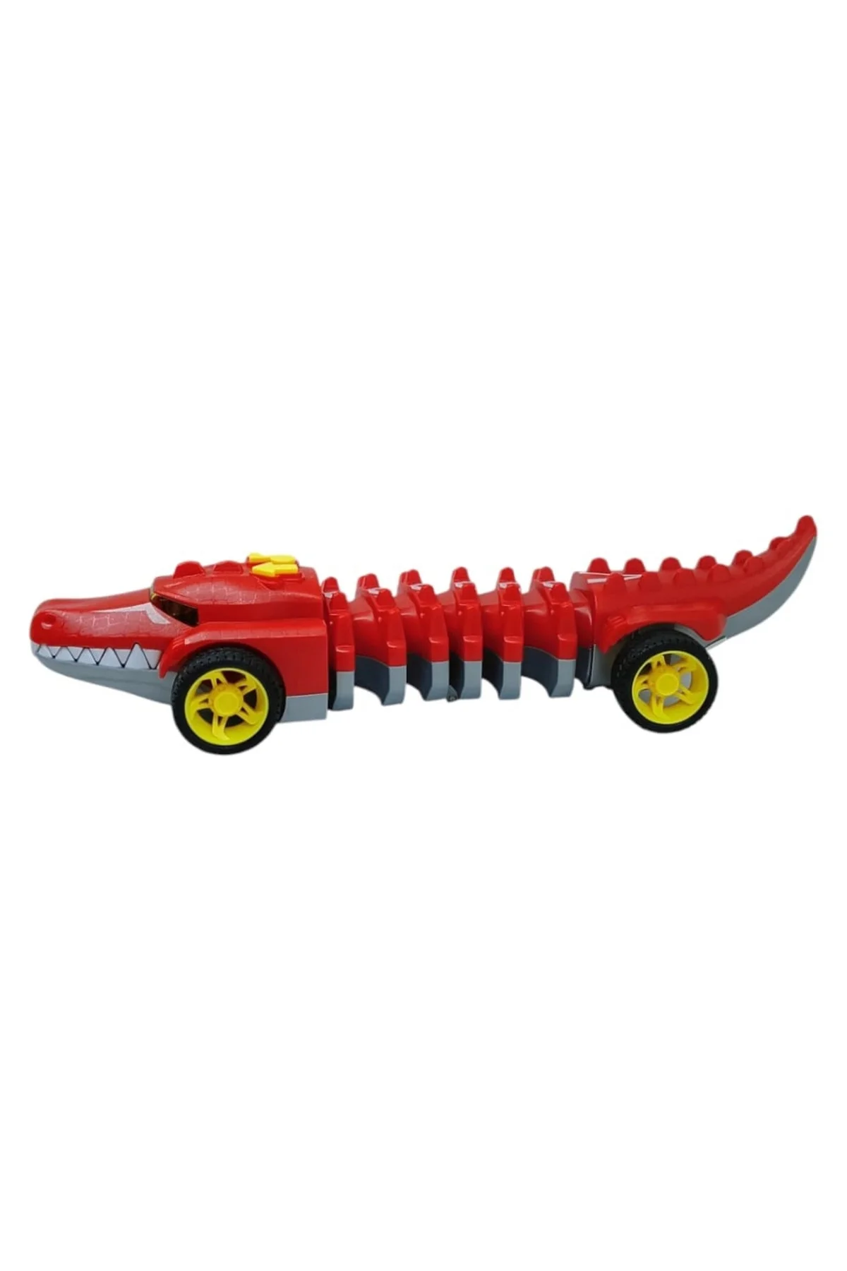 Timsah Araba - Otomatik Hareketli Sesli Işıklı 32 cm - Kırmızı Timsah - 1 ADET