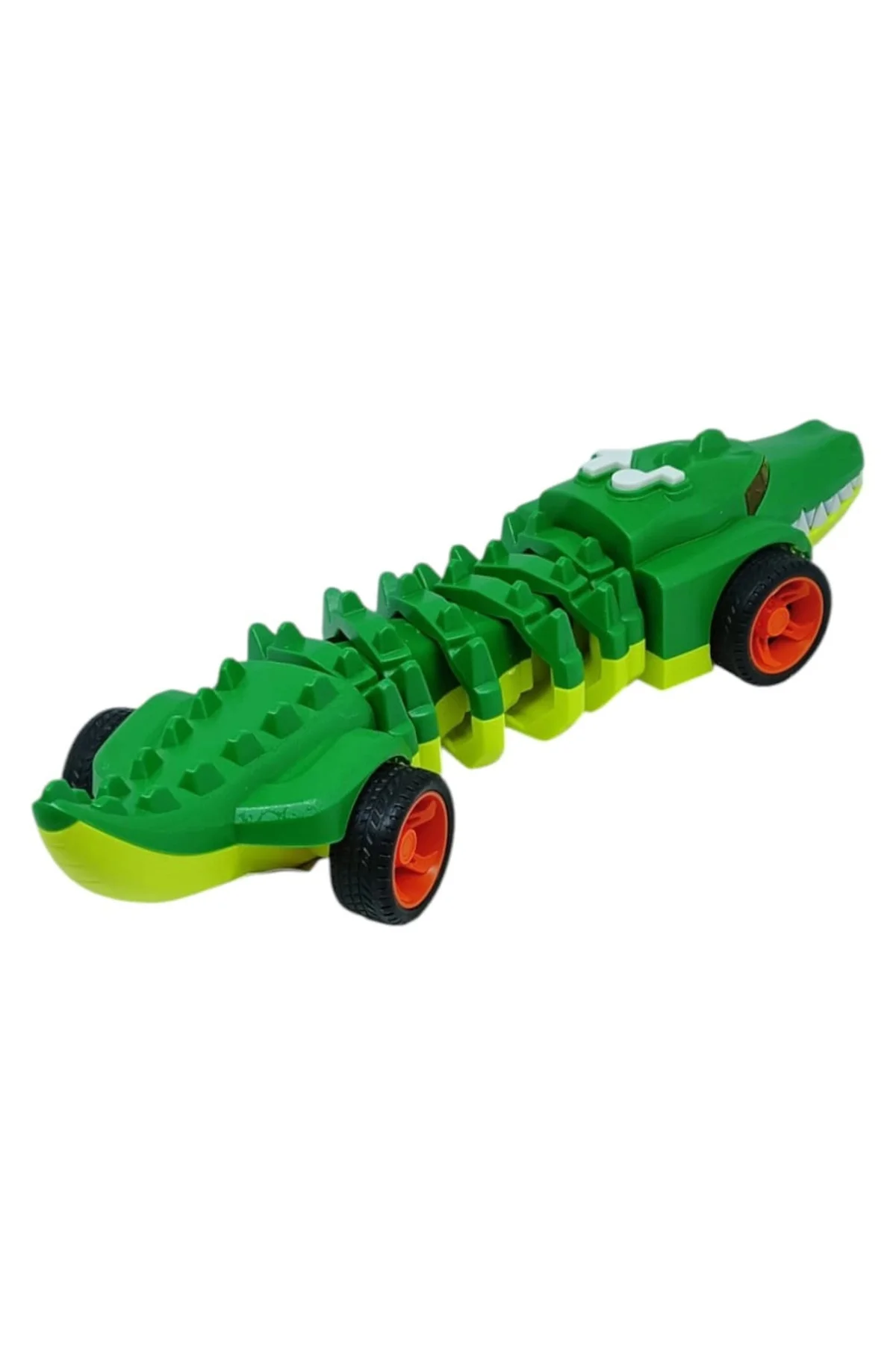 Timsah Araba - Otomatik Hareketli Sesli Işıklı 32 cm - Yeşil Timsah - 1 ADET