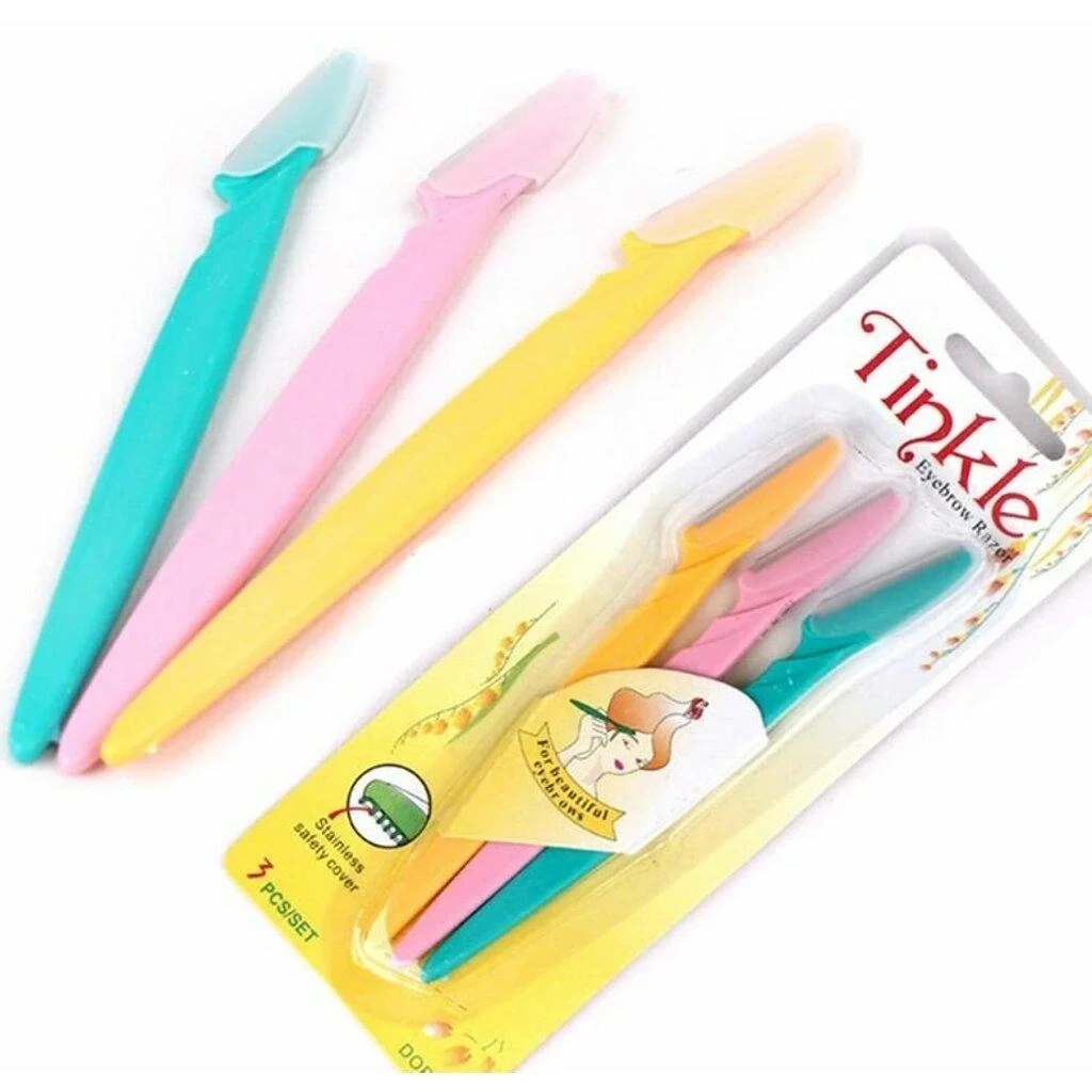 Tinkle Kaş Usturası 3'lü Set - Mükemmel Kaşlar İçin Hassas ve Etkili Aracınız Tinkle Kaş Usturası 3'lü Set - Mükemmel Kaşlar İçin Hassas ve Etkili Aracınız