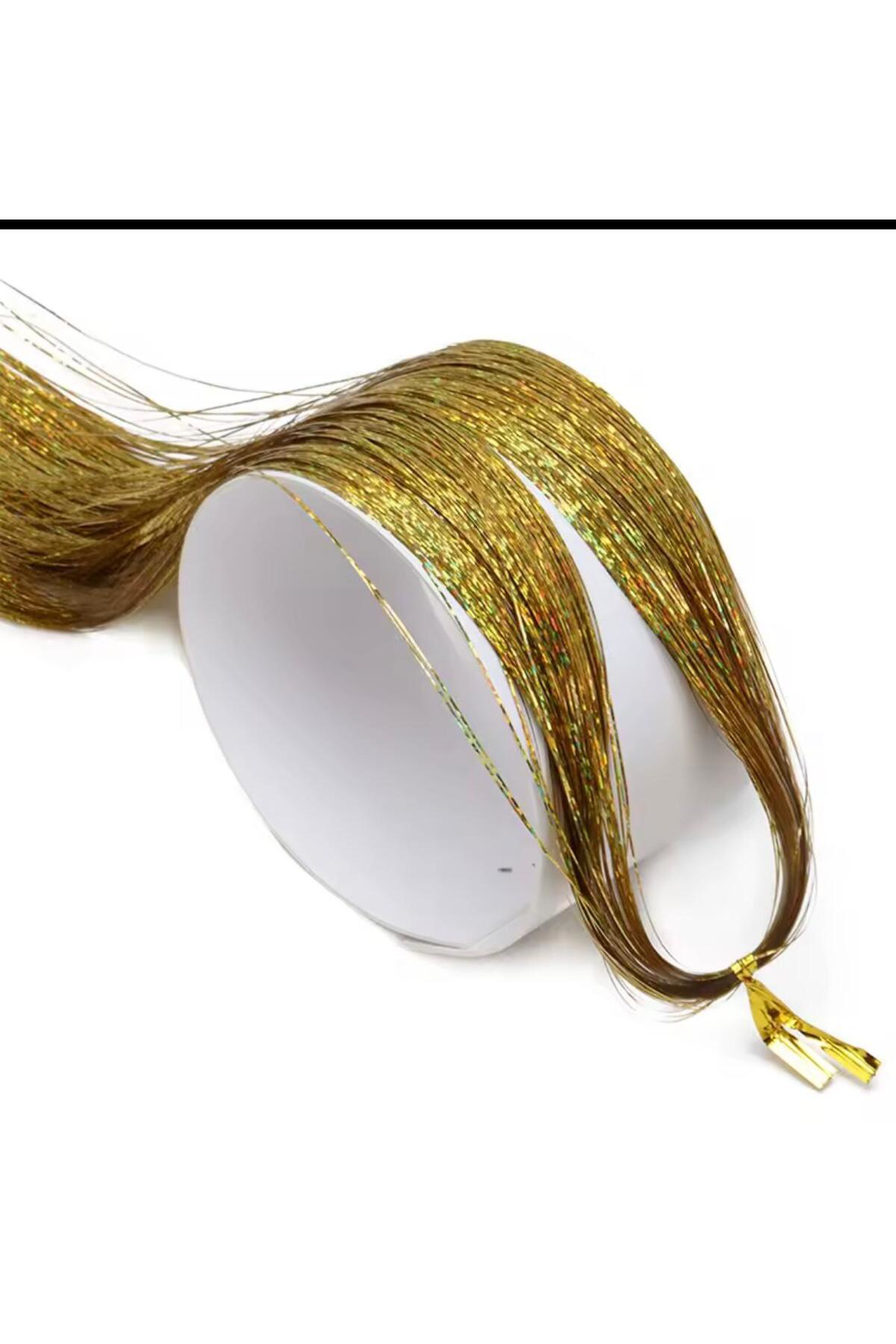 Arestokaaksesuar Tinsel Saç Simli İşiltili Renkli Saç Aksesuari