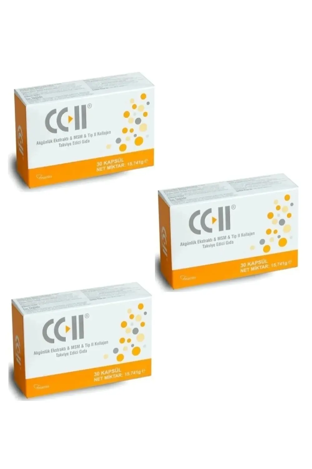 Tip 2 Kollajen 30 Kapsül 3'lü Paket