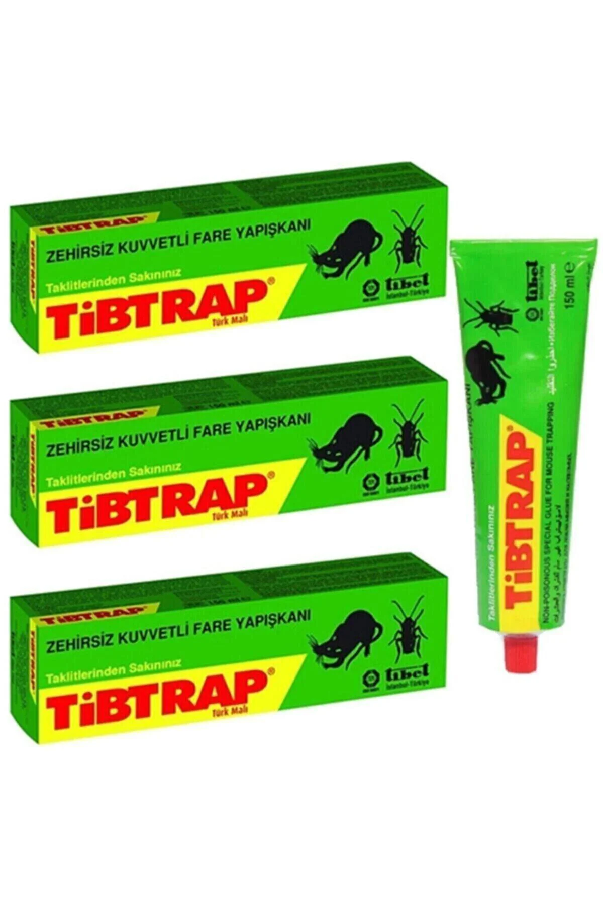 Tiptrap Mrtrab Zehirsiz Fare Yapışkanı Toplam 125Ml 3 Adet Tiptrap Mrtrab Zehirsiz Fare Yapışkanı Toplam 125Ml 3 Adet