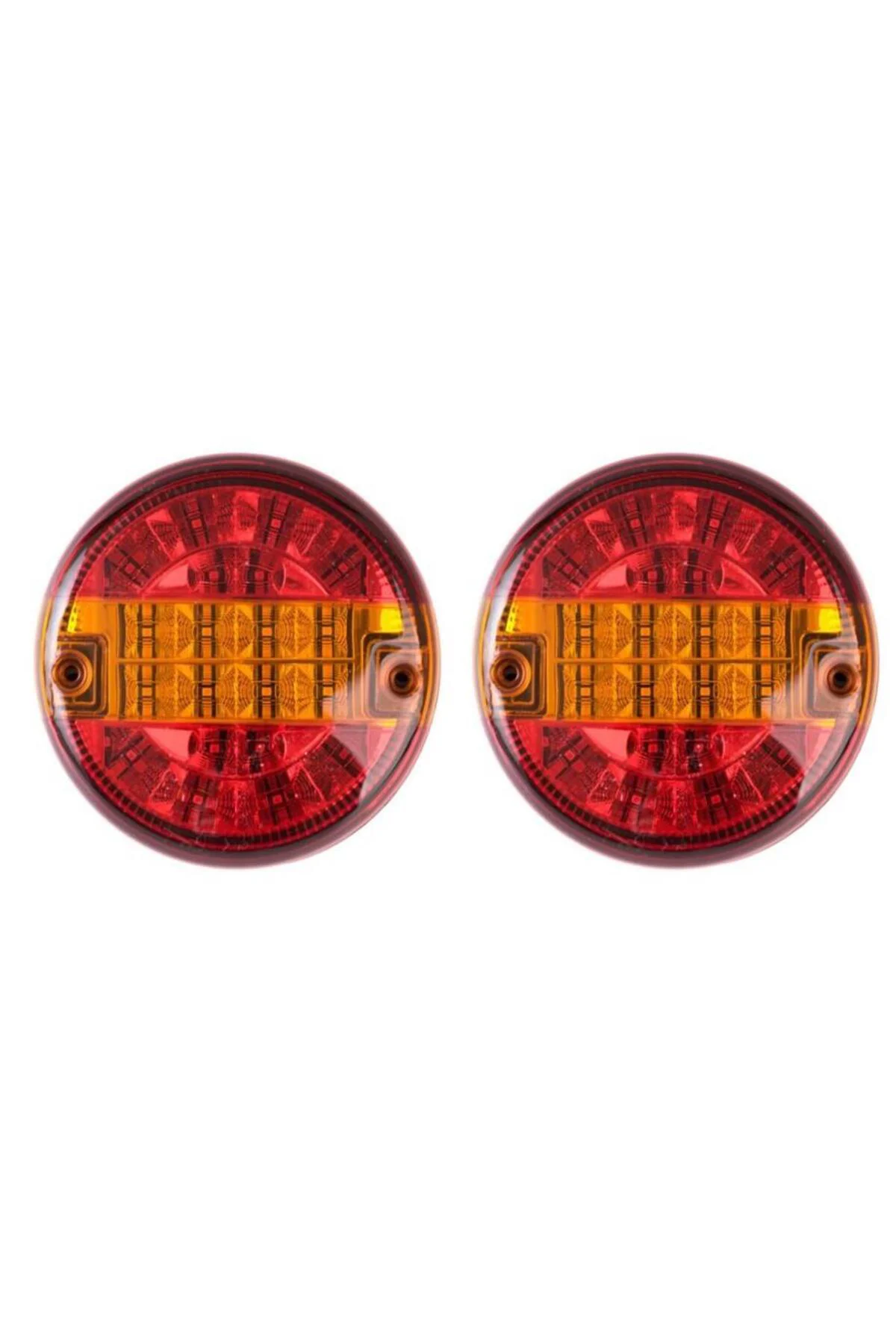 Tır Dorse Çekici Led Arka Stop Lambası 2 Adet 24 Volt Yuvarlak St
