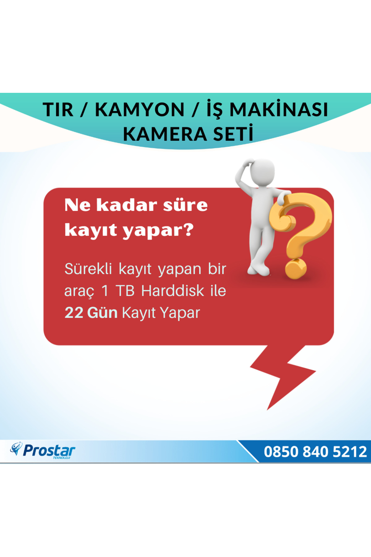 Navistar Tır Kamyon İş Makinası İçin Uzaktan İzlemeli 4 Kameralı 1 Tb Hard