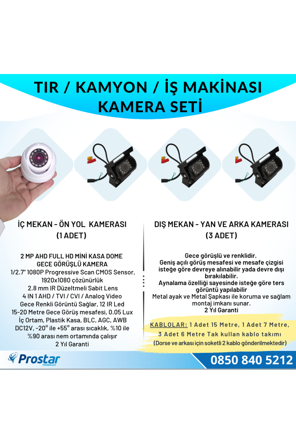 Navistar Tır Kamyon İş Makinası İçin Uzaktan İzlemeli 4 Kameralı 320 Gb Ha