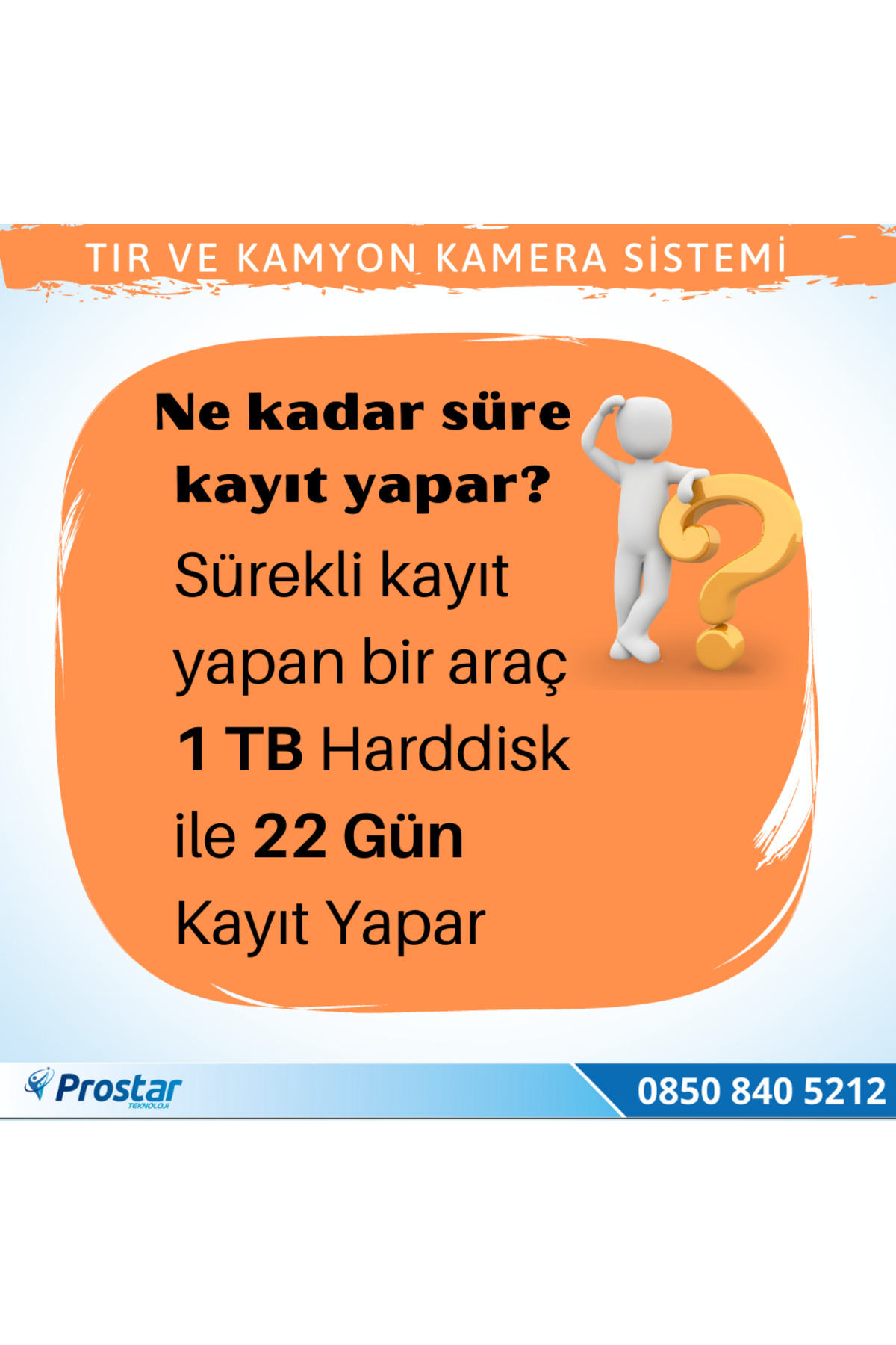 Tır Ve Kamyonlar Için Uzaktan Izlemeli 4 Kameralı 1 Tb Harddisk K