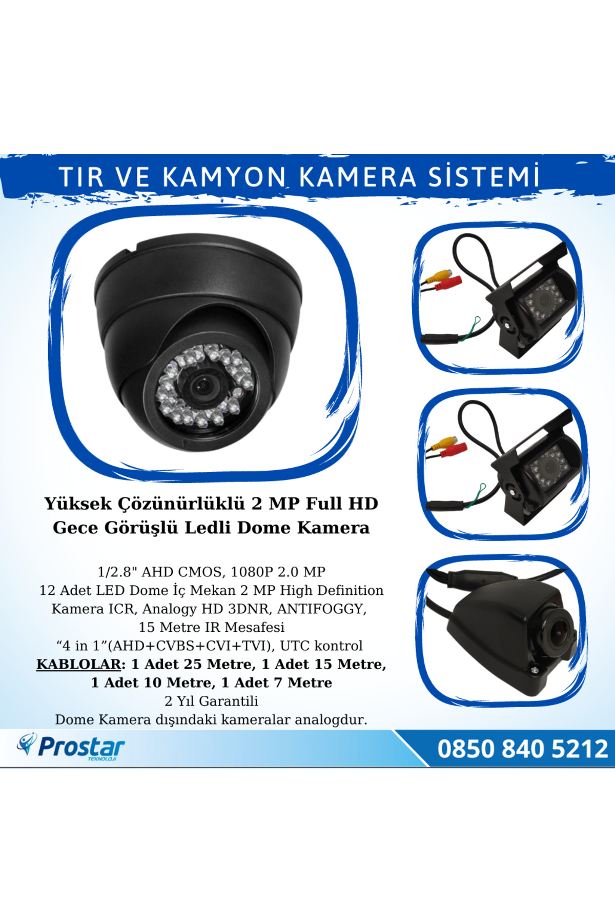 Tır Ve Kamyonlar Için Uzaktan Izlemeli 4 Kameralı 320 Gb Harddisk