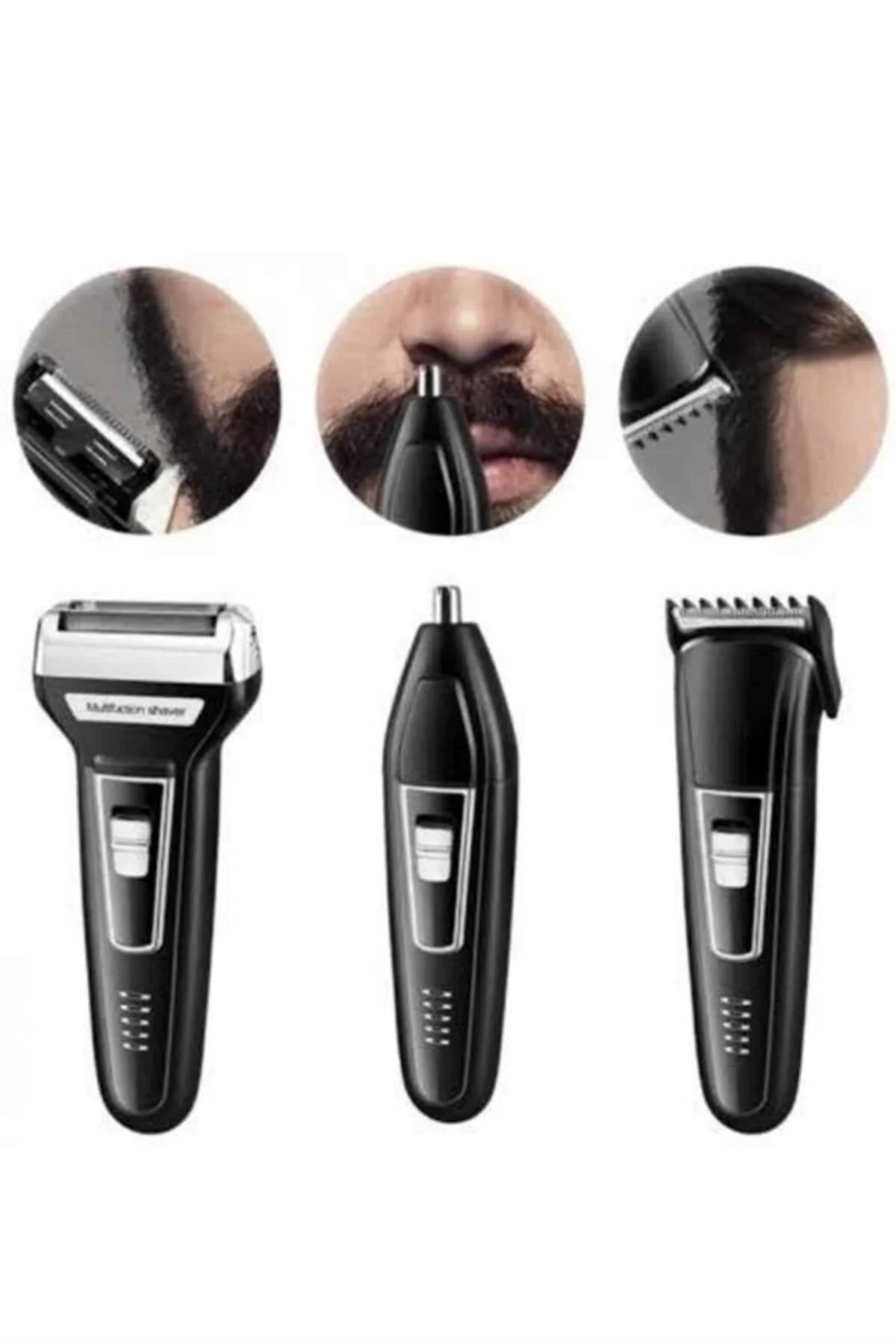 Tıraş Makinesi 3 Başlıklı T Başlıklı Hassas Ciltlere Özel Saç Sak