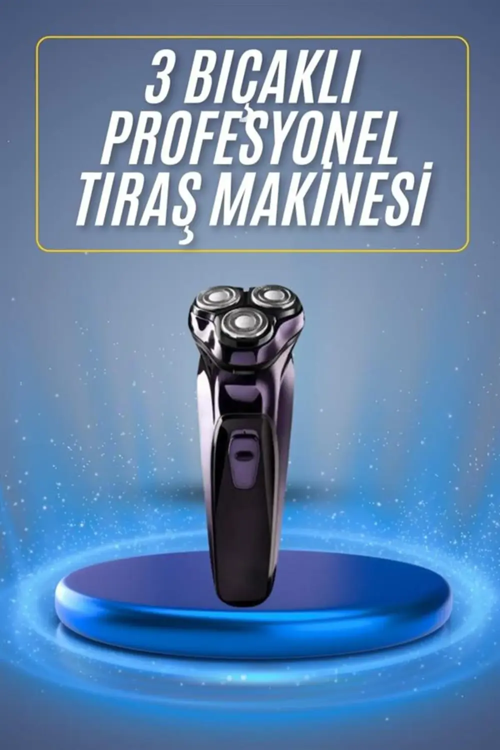 Tıraş Makinesi Hassas Ciltlere Özel Döner Başlıklı Pürüzsüz Görün