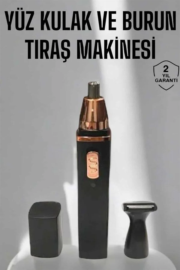 Tıraş Makinesi Kulak Burun ve Yüz Temizleyici Şarjlı Mini - Şarjlı Hijyenik Temizlik Aracı