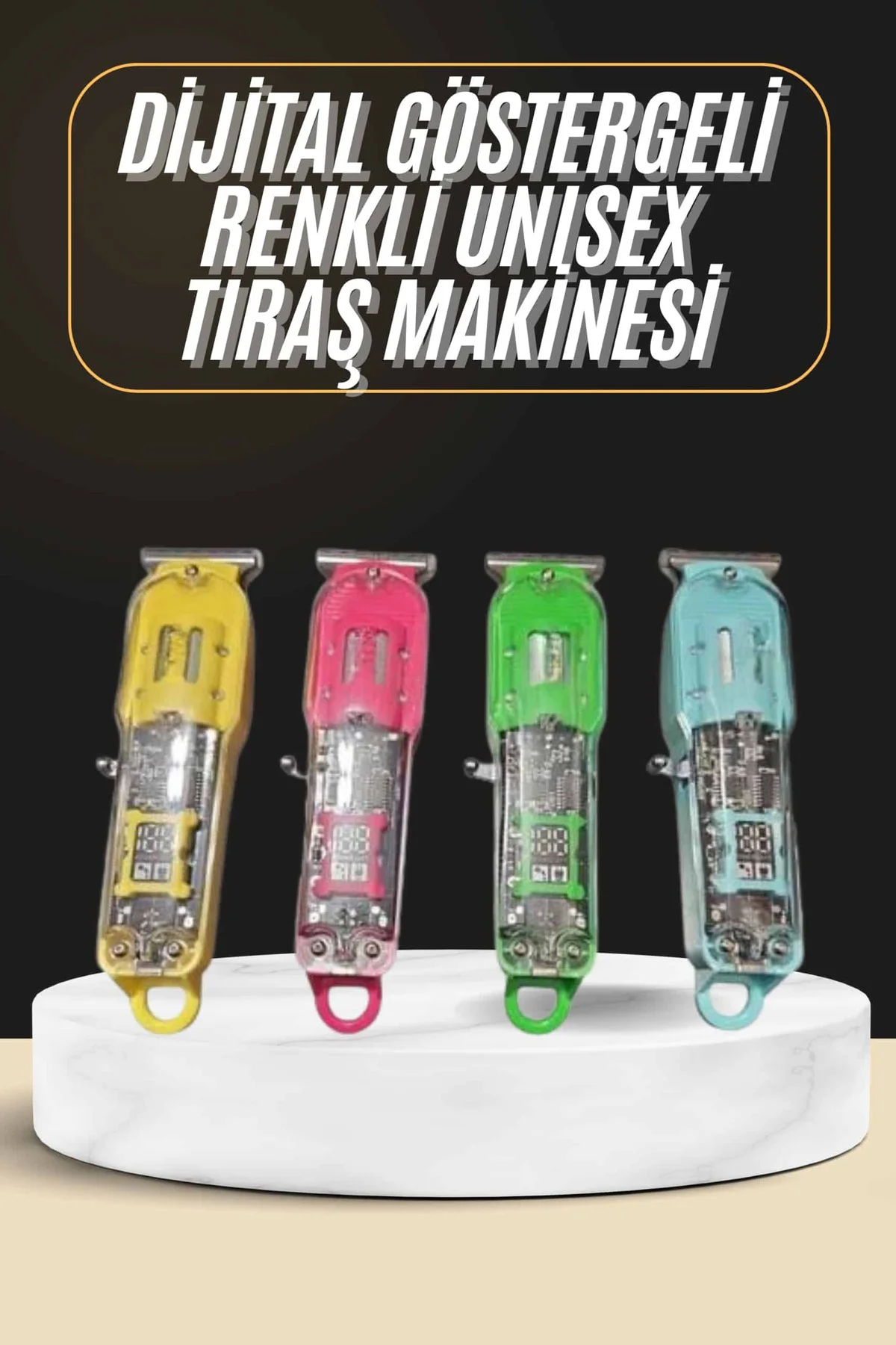 Tıraş Makinesi Renkli Dijital Göstergeli Epilasyon Öncesi Kısaltm