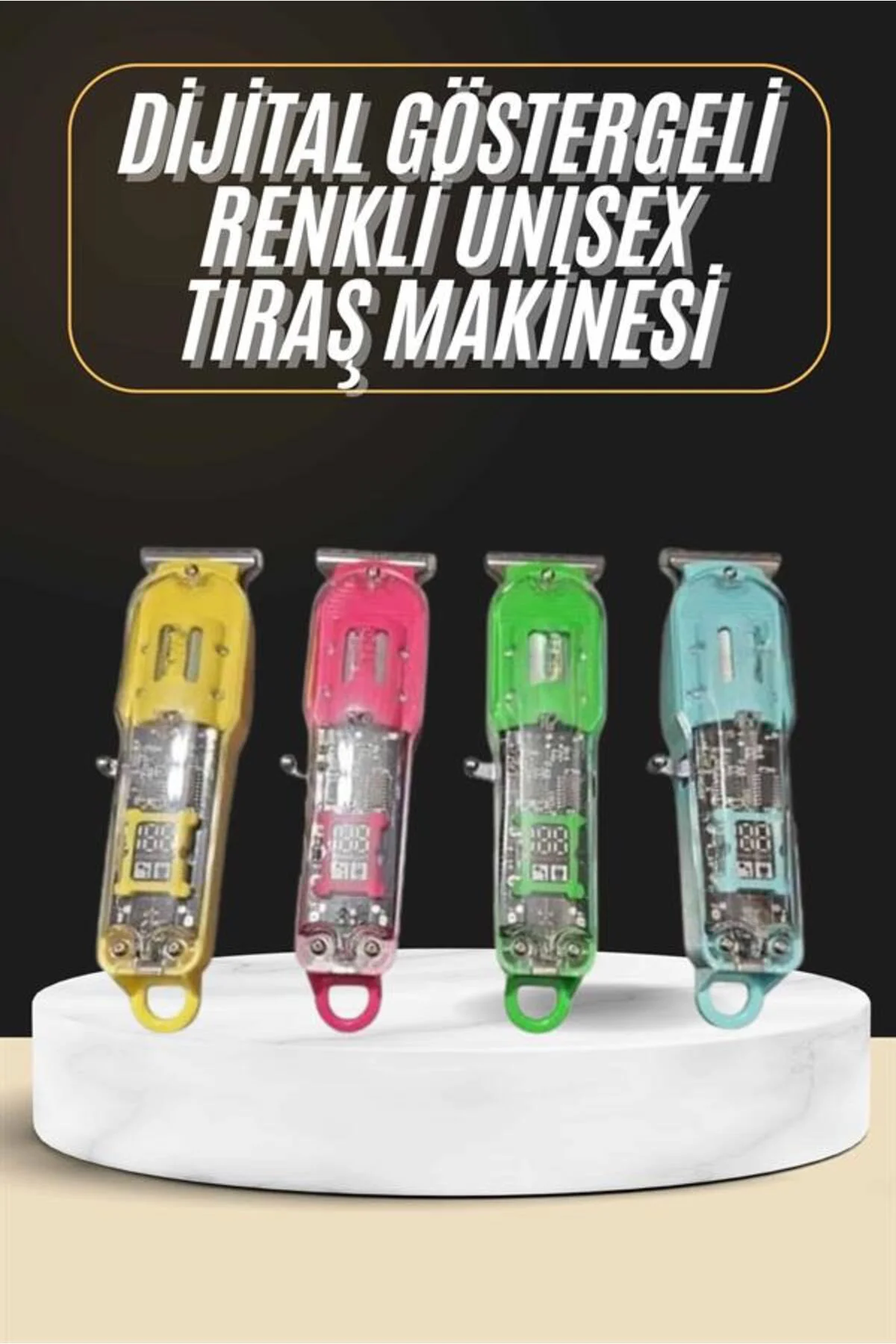 Tıraş Makinesi Renkli Dijital Göstergeli Epilasyon Öncesi Kısaltm
