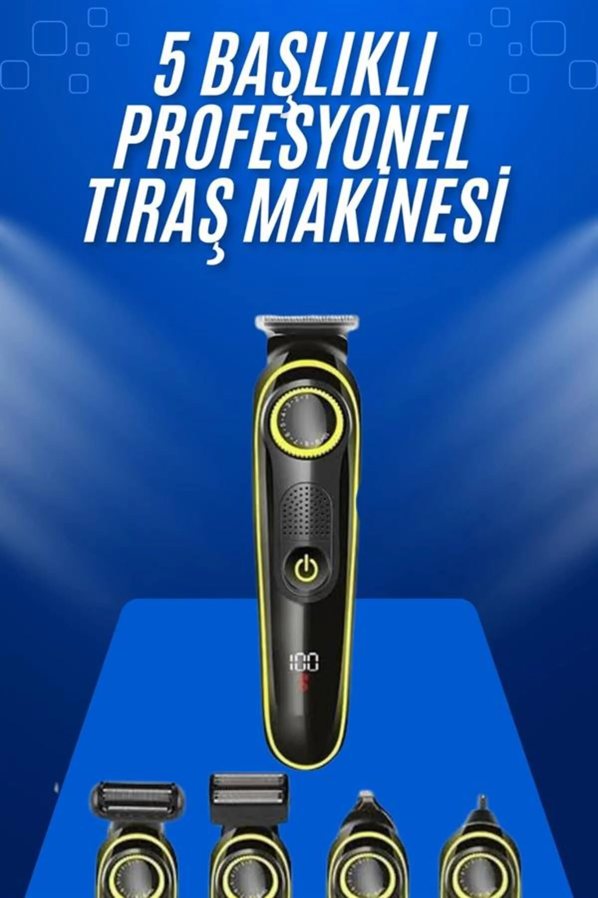 Tıraş Makinesi Şarjlı 5 Başlıklı Burun Ve Kulak Temizleme - Görsel 2
