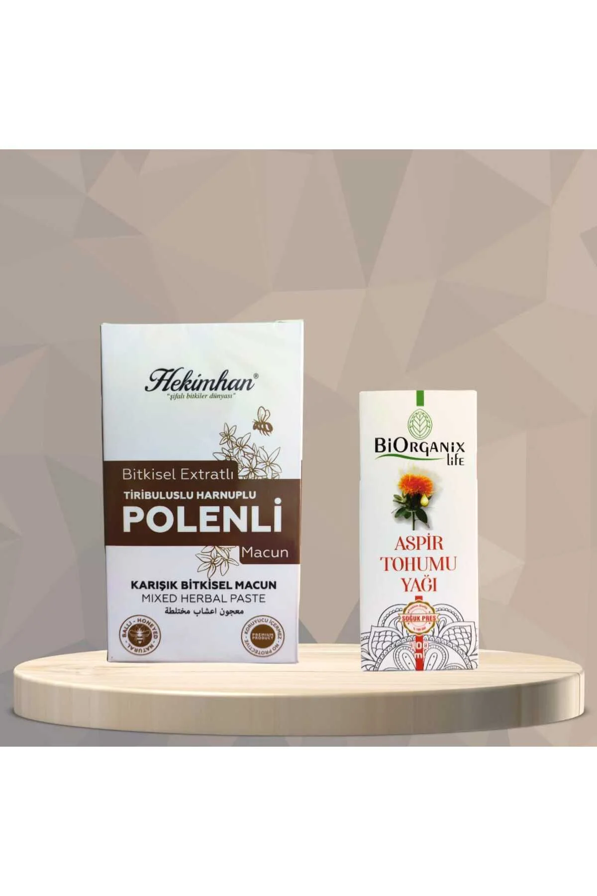 Tiribuluslu Harnuplu Polenli Macun 420 gr ve Aspir Tohumu Yağı So