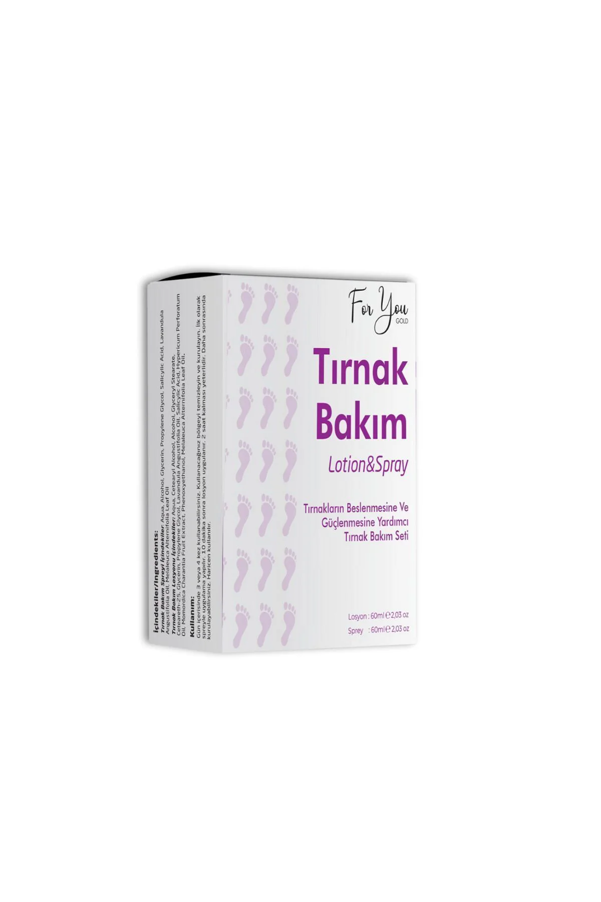 Tırnak Ayak Bakım Seti Losyon&sprey Kaşıntı, Koku, Mantar Giderme