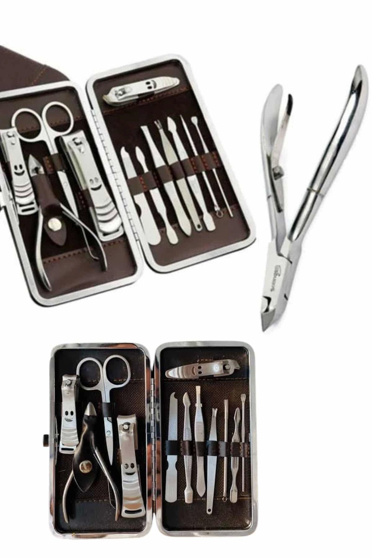 Yusuftex Tirnak Bakim Seti Tirnak Düzeltme Batik 12 Parça Çanta Tipi Manik