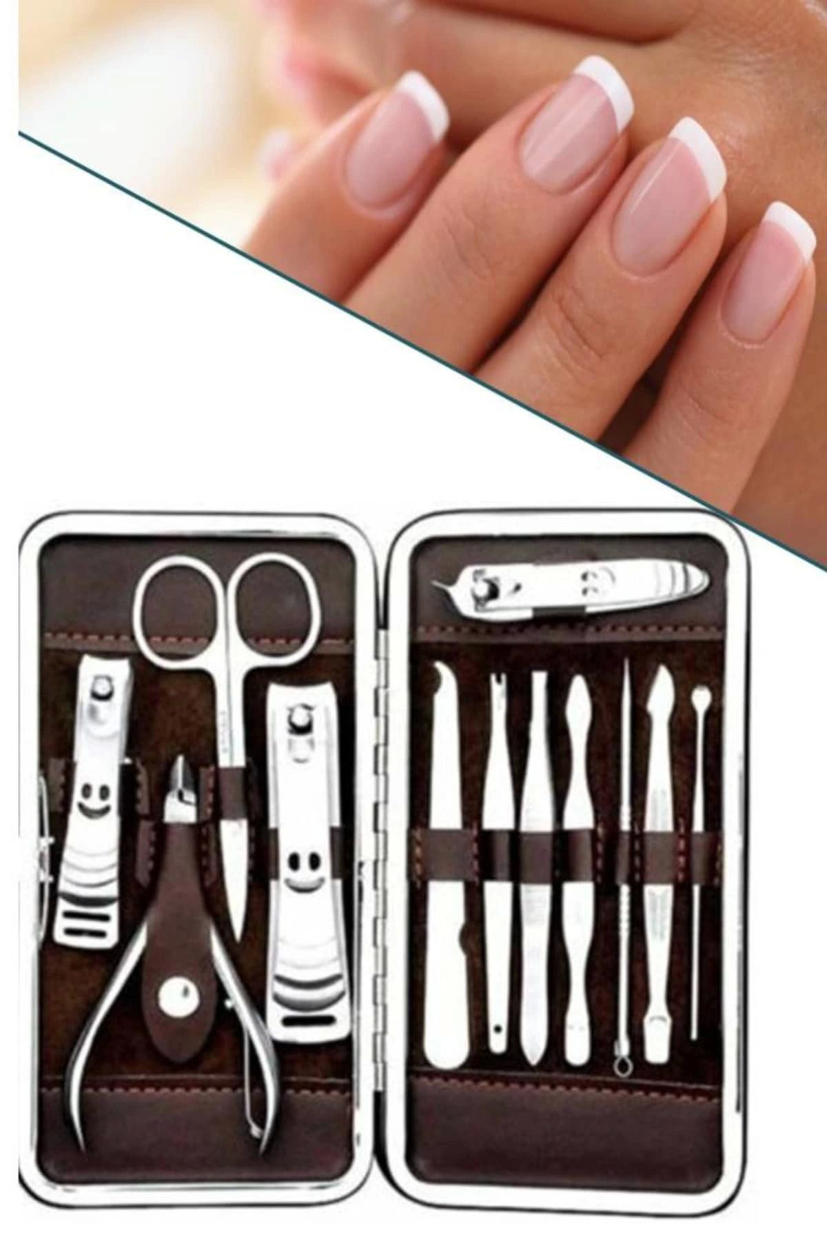 Yusuftex Tirnak Bakim Seti Tirnak Düzeltme Batik 12 Parça Çanta Tipi Manik