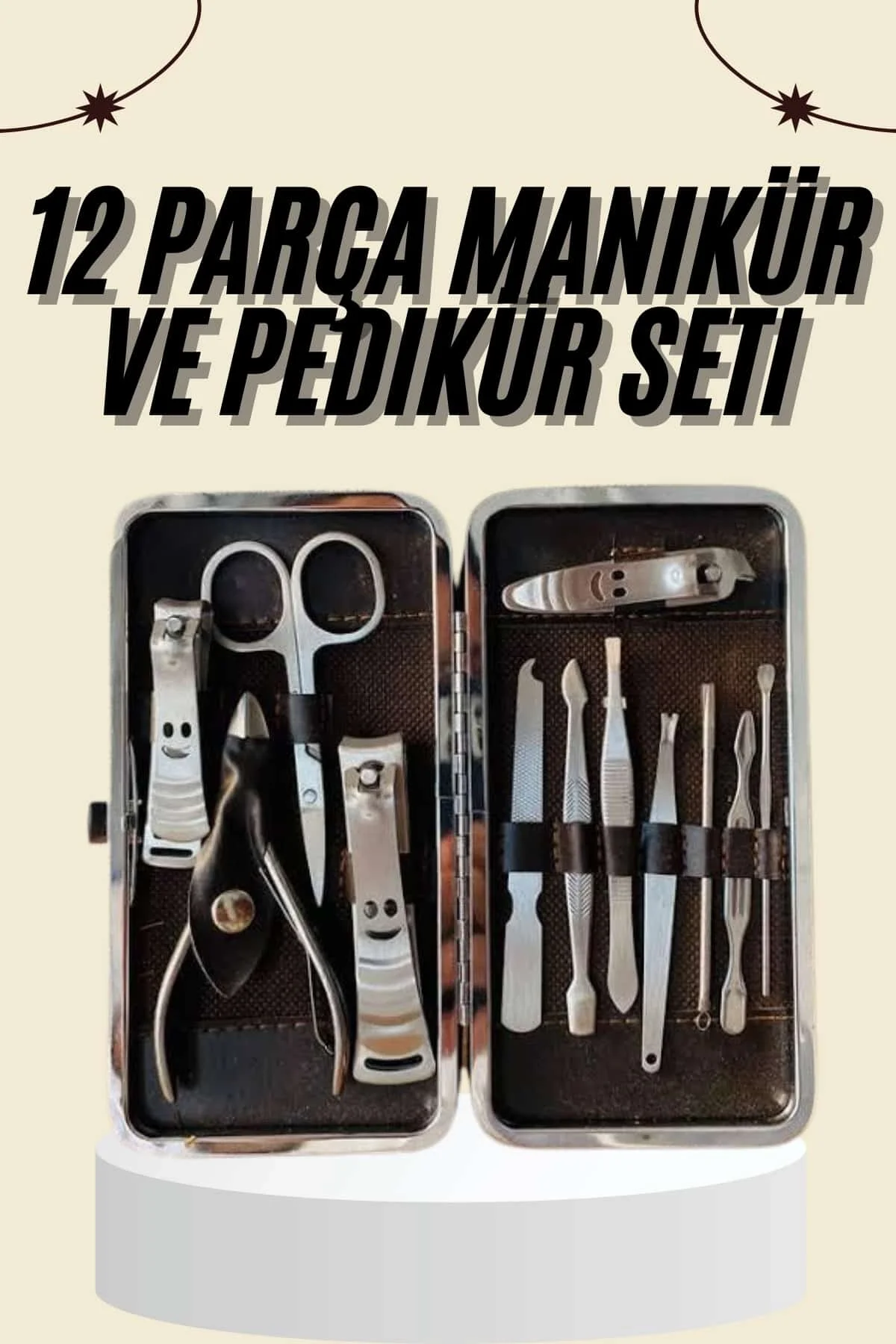 Tırnak Bakımı Tırnak Makası Profesyonel 12 Parça El Ayak Manikür Pedikür Seti Fiyatı, Yorumları ve Özellikleri
