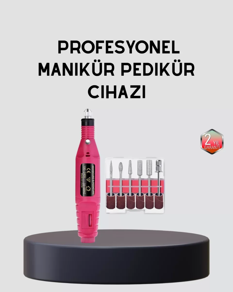 Tırnak Matkap Makinesi – Profesyonel Manikür Pedikür Cihazı, Ayarlanabilir Hız ve Sessiz Çalışma - Lisinya