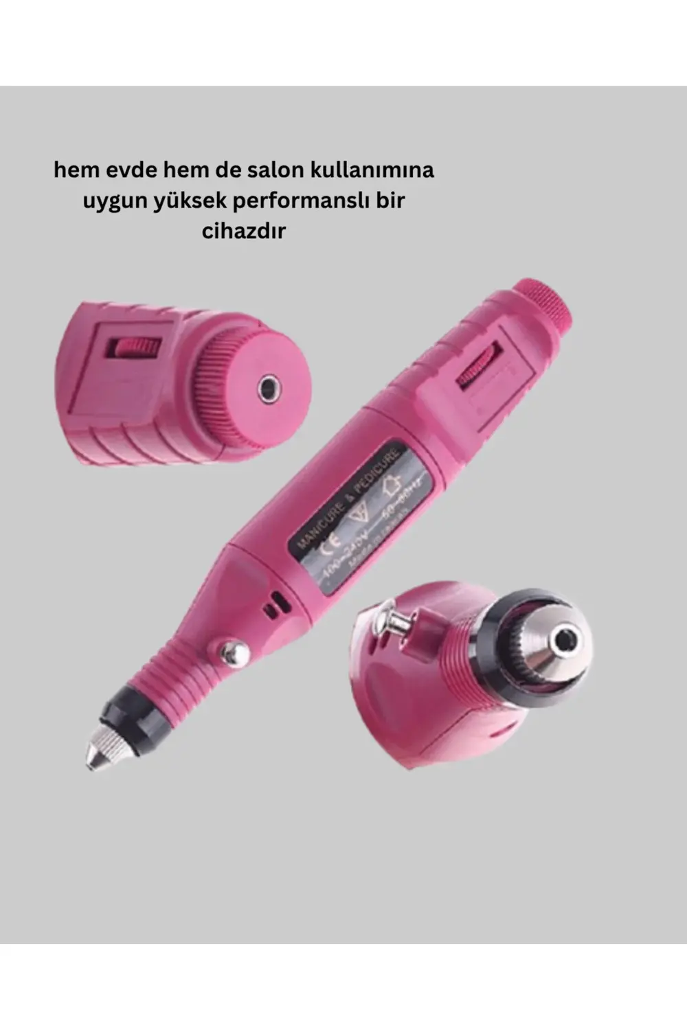 Tırnak Matkap Makinesi – Profesyonel Manikür Pedikür Cihazı, Ayar