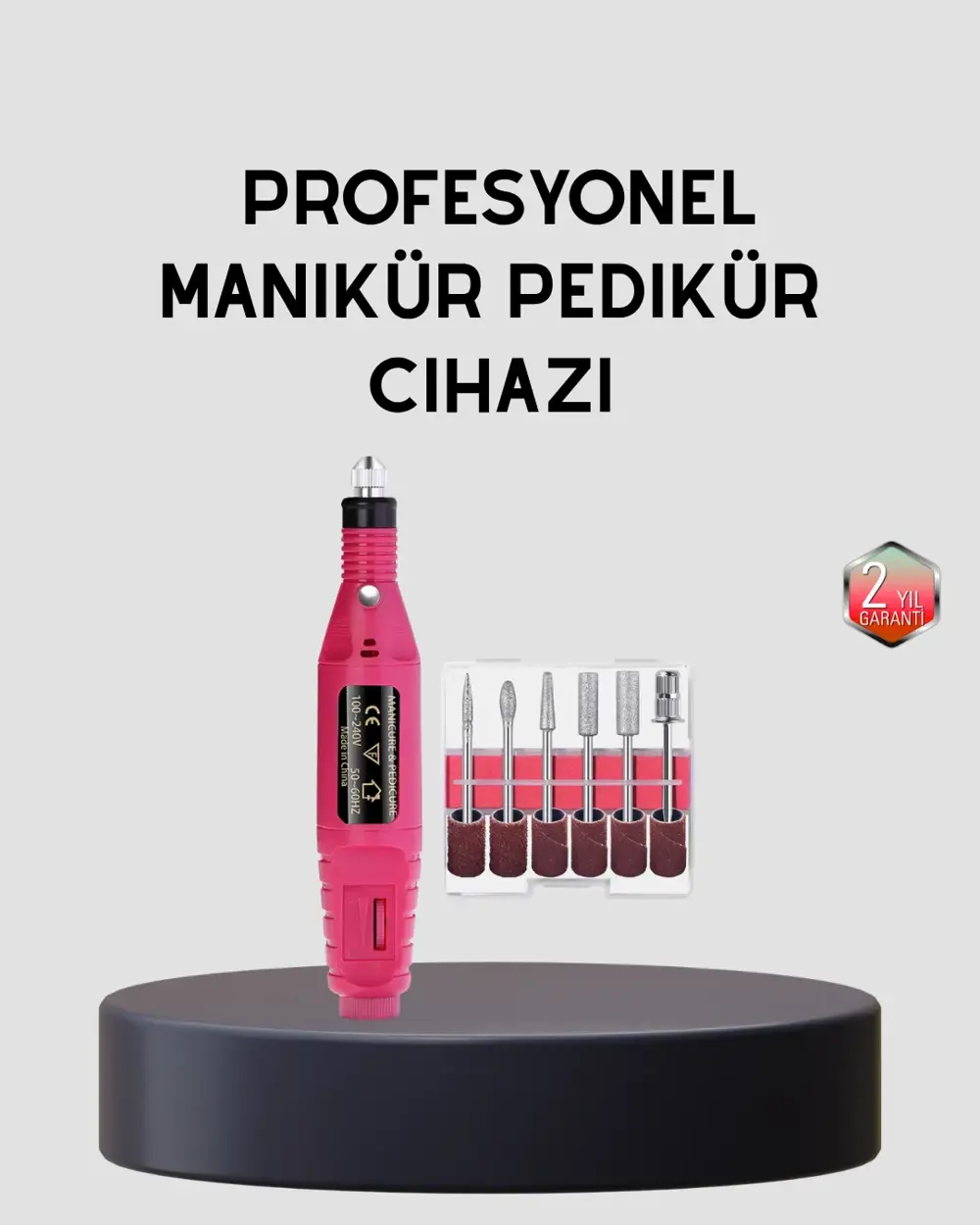 Tırnak Matkap Makinesi – Profesyonel Manikür Pedikür Cihazı, Ayar