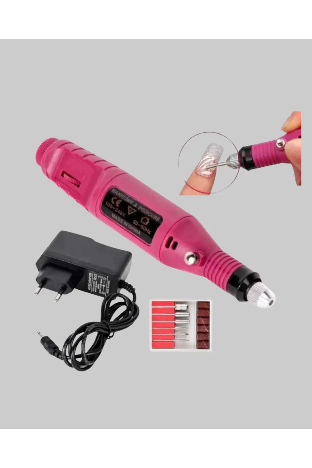 Tırnak Matkap Makinesi – Profesyonel Manikür Pedikür Cihazı, Ayar