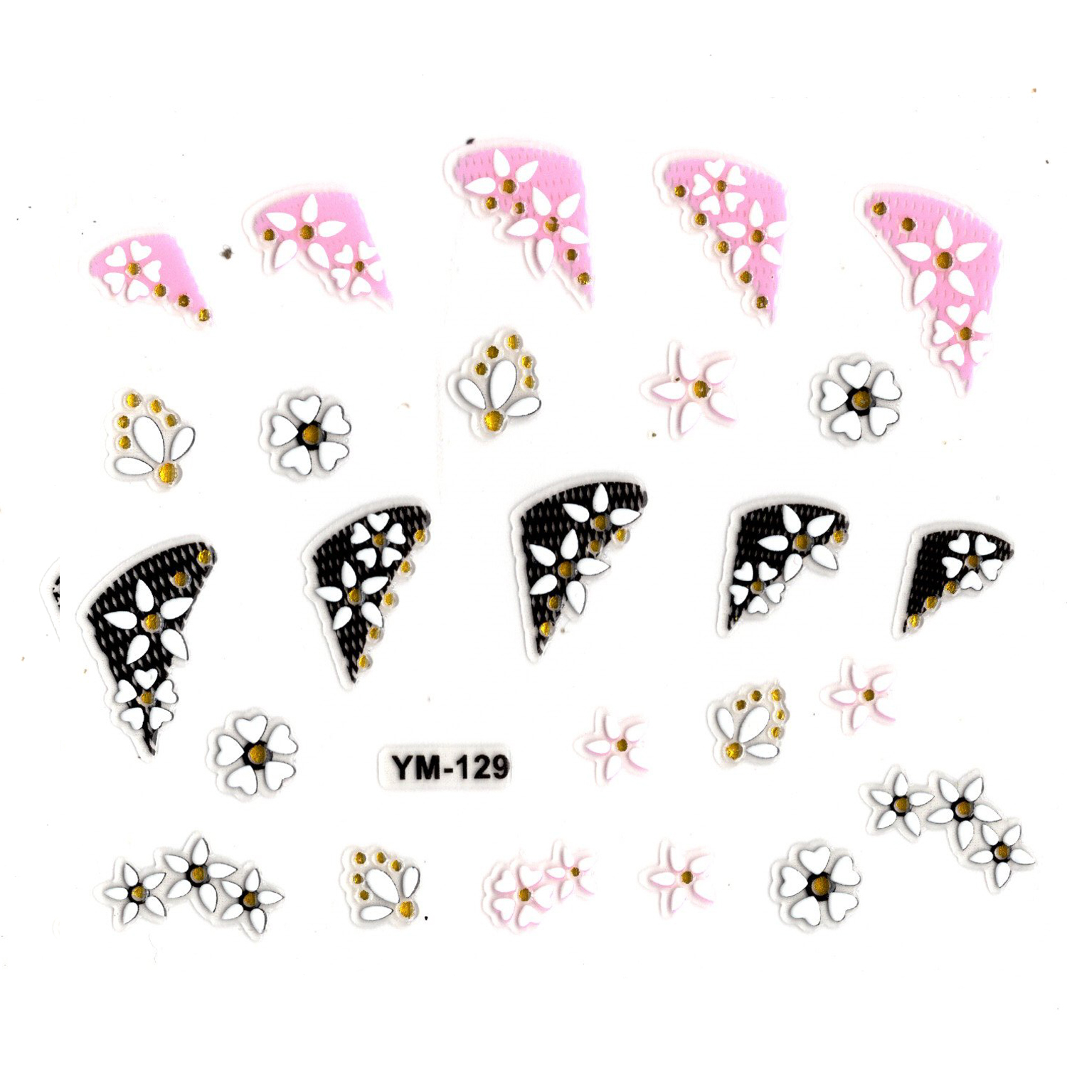 Tırnak Sticker, Tırnak Süsleme, Nail Art (ym-129) - 6X5 cm - Üçge