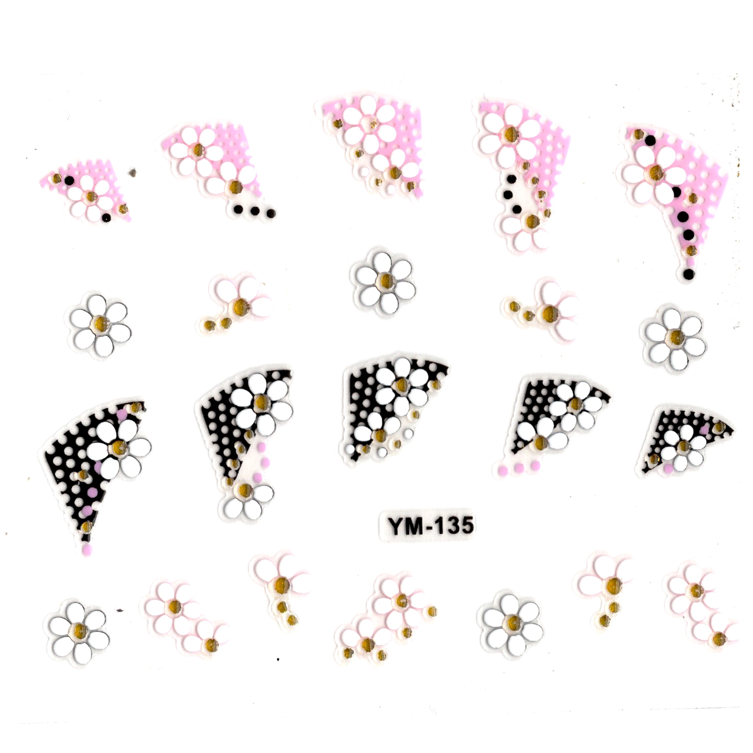 Tırnak Sticker, Tırnak Süsleme, Nail Art (ym-135) - 6X5 cm - Üçge