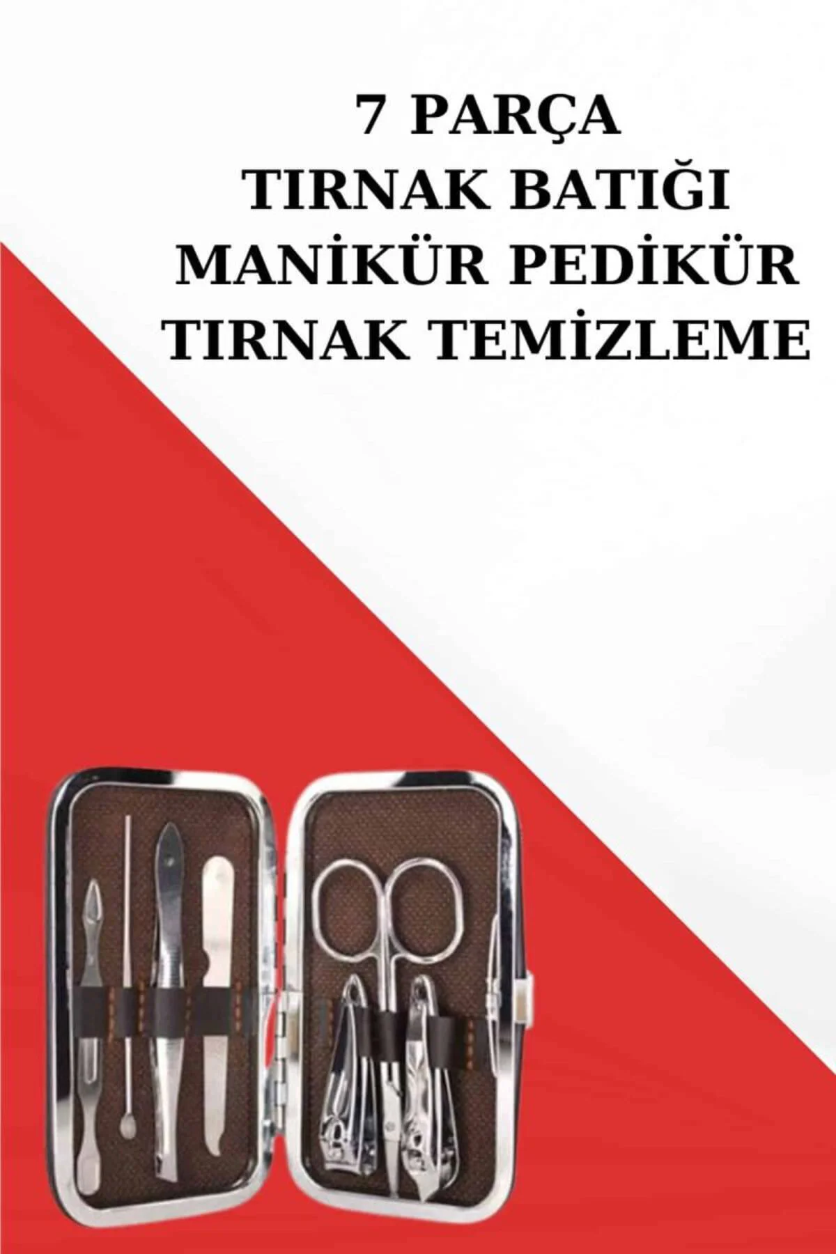 Tırnak Temizliği, Tırnak Batığı ve Düzenli Bakım İçin 7 Parça Çel