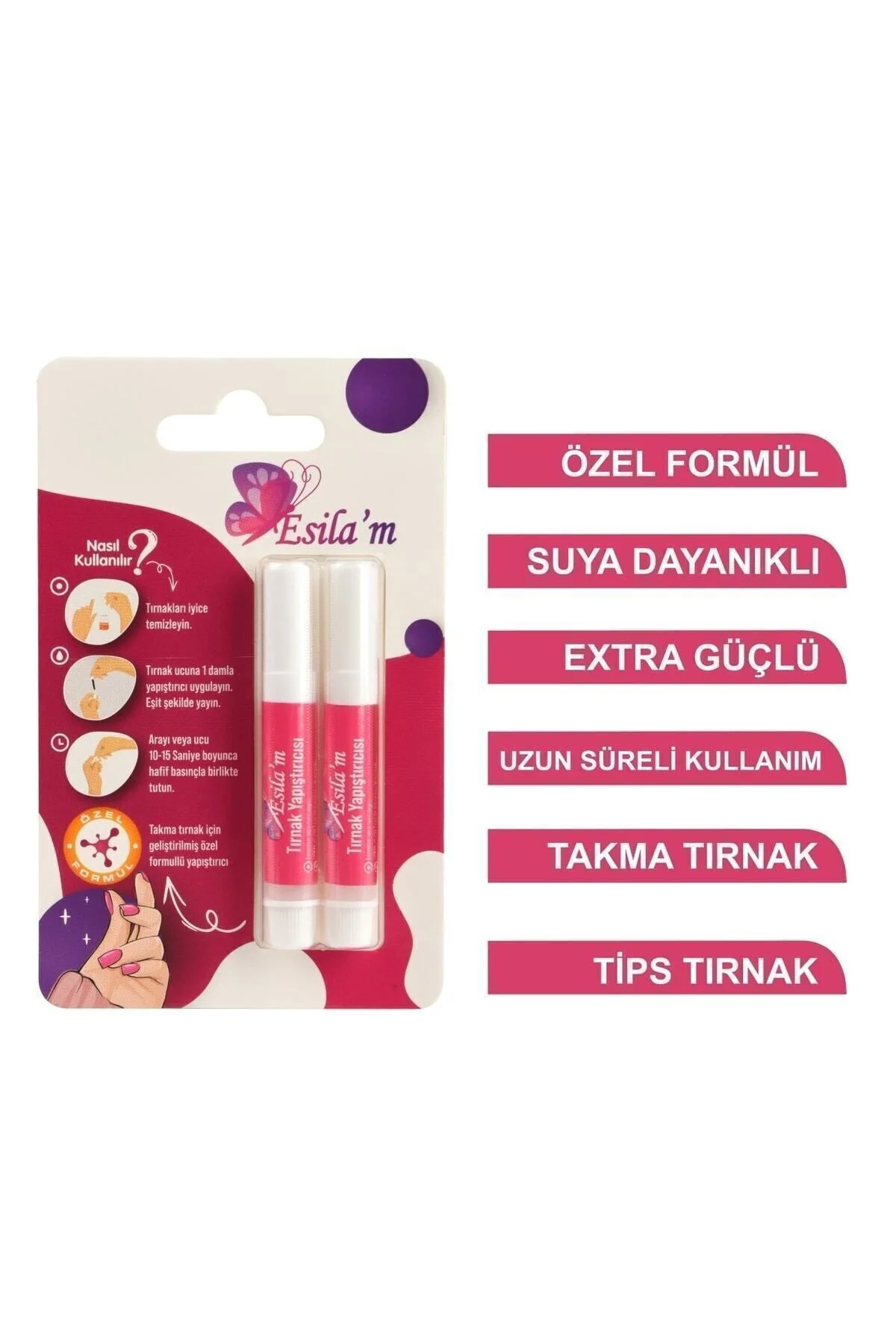Tırnak Yapıştırıcı 2 Li Paket