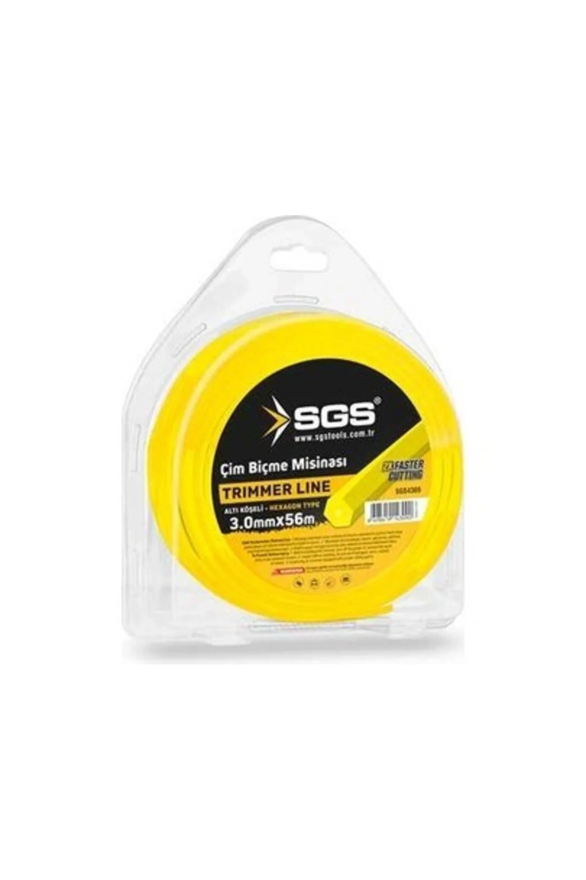 Tırpan Misinası 3.0 mm 56 mt Altıgen (Sarı)