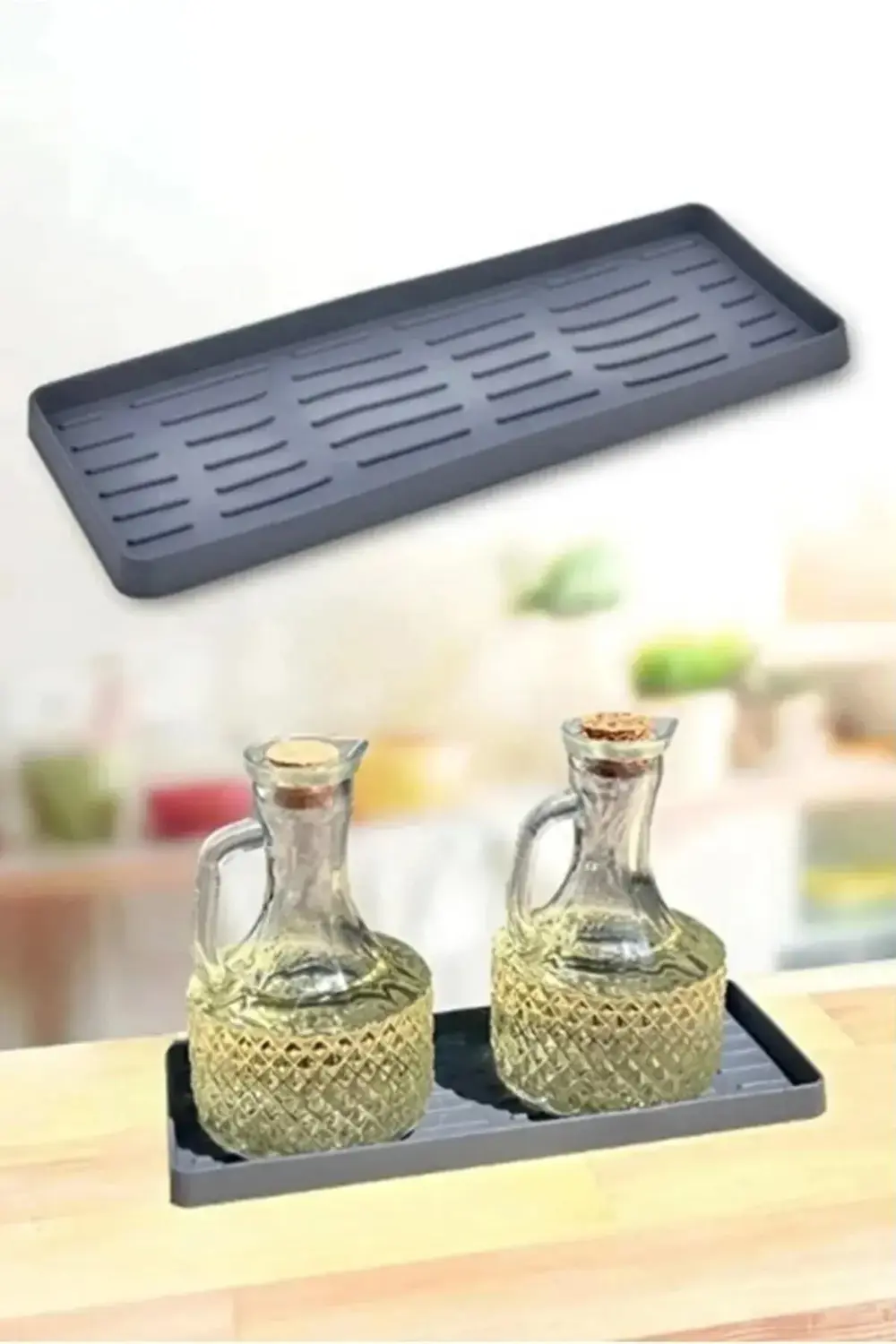 Tırtıklı Silikon Yağdanlık Altlığı Yağdanlık Standı Tutucu 0 - 24