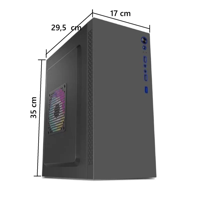 TITAN 600W Siyah Micro ATX Kasa - 2x 3.5" & 2x 2.5" Yuvalı Kompakt Gaming Kasa Fiyatı, Yorumları ve Özellikleri