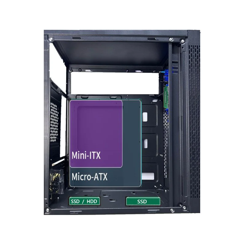 TITAN 600W Siyah Micro ATX Kasa - 2x 3.5" & 2x 2.5" Yuvalı Kompakt Gaming Kasa Fiyatı, Yorumları ve Özellikleri
